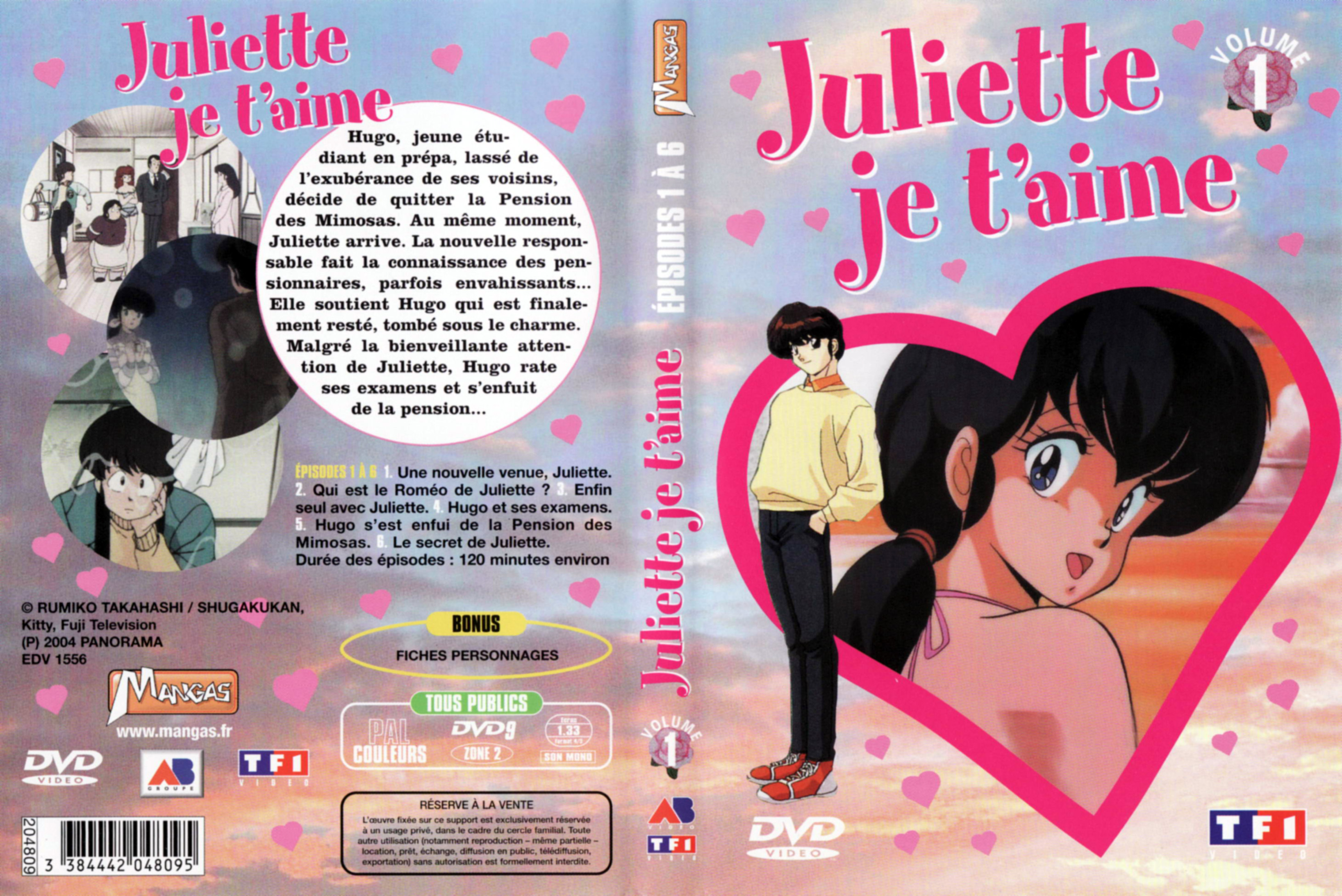 Jaquette DVD Juliette je t aime vol 01