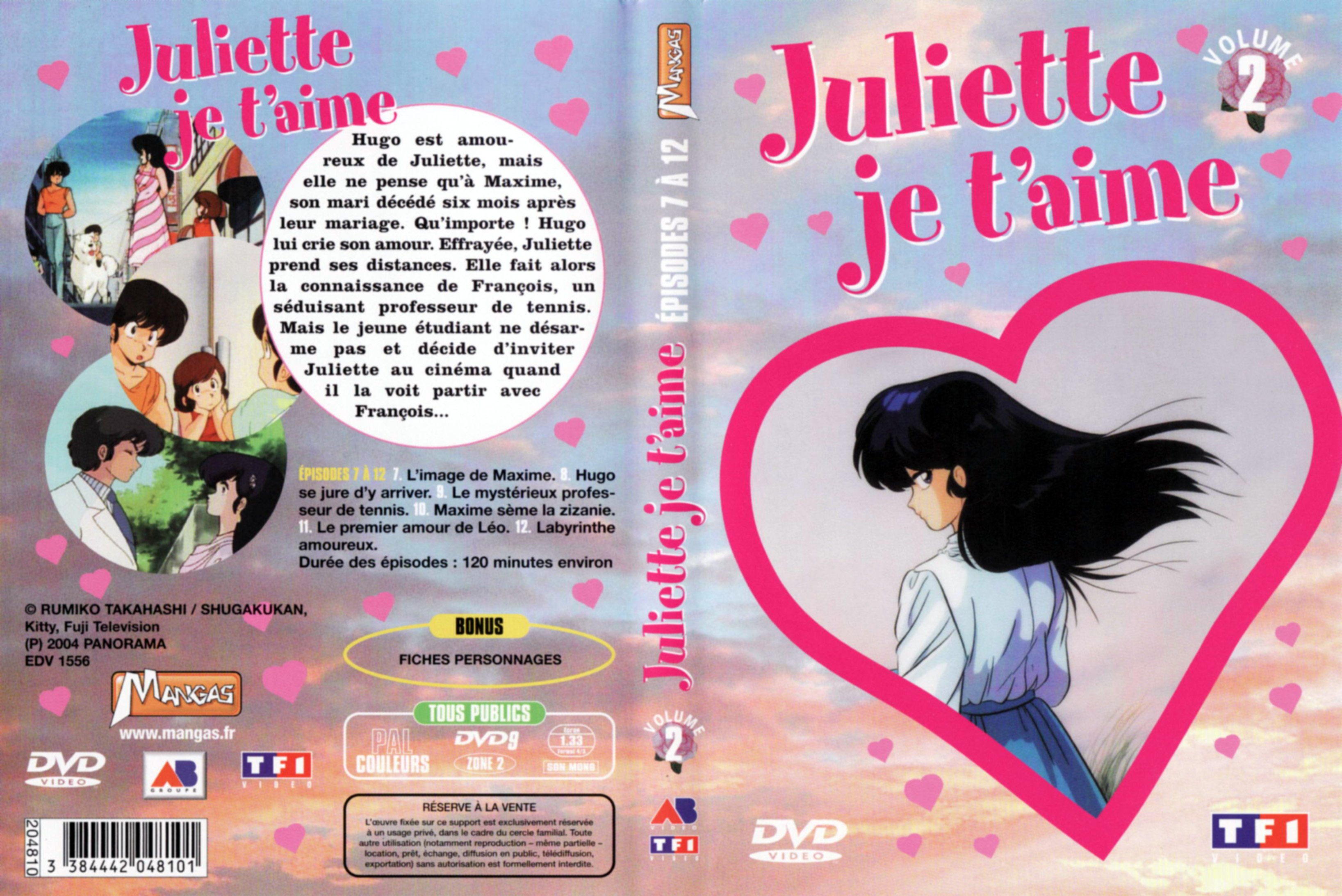Jaquette DVD Juliette je t aime vol 02