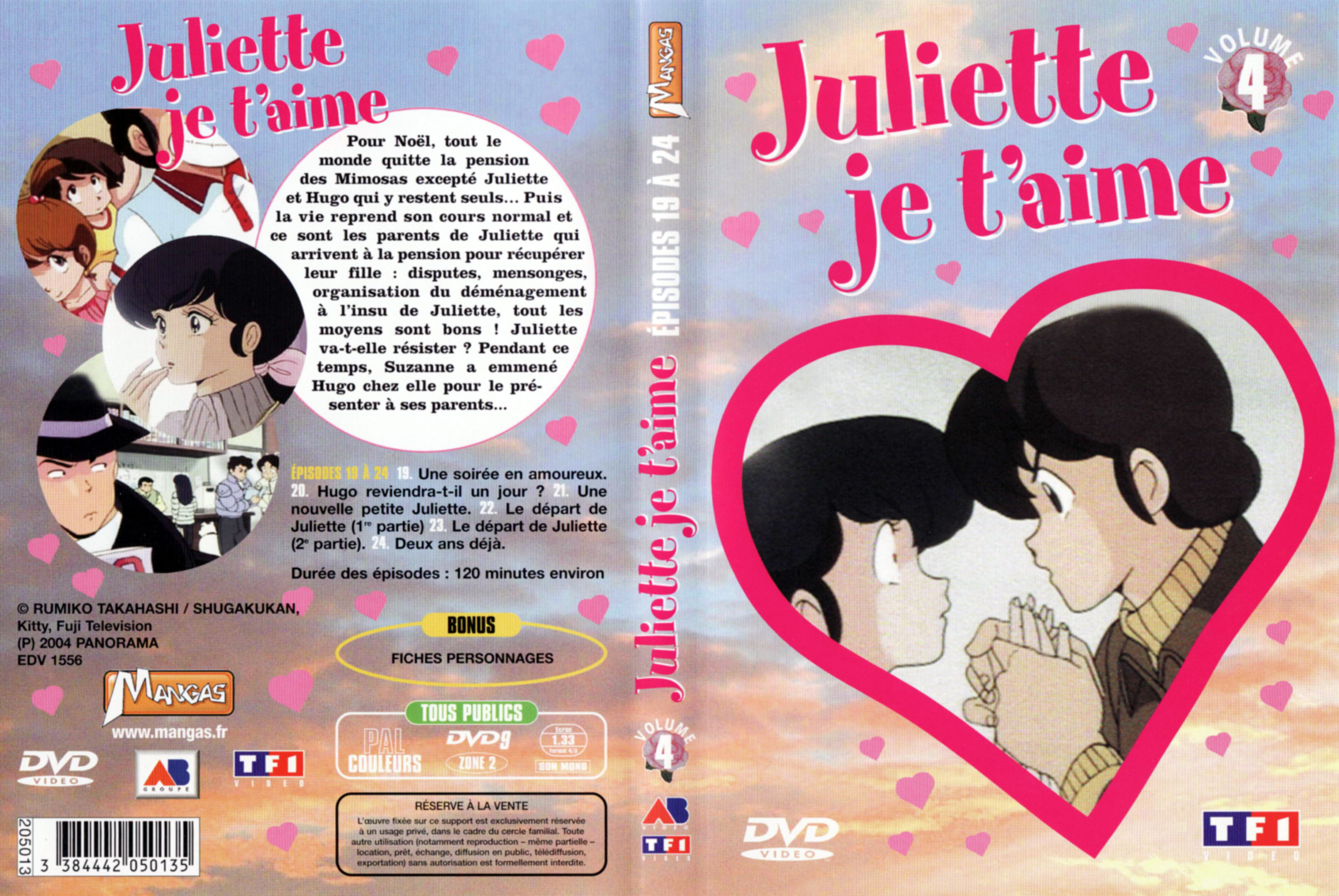 Jaquette DVD Juliette je t aime vol 04