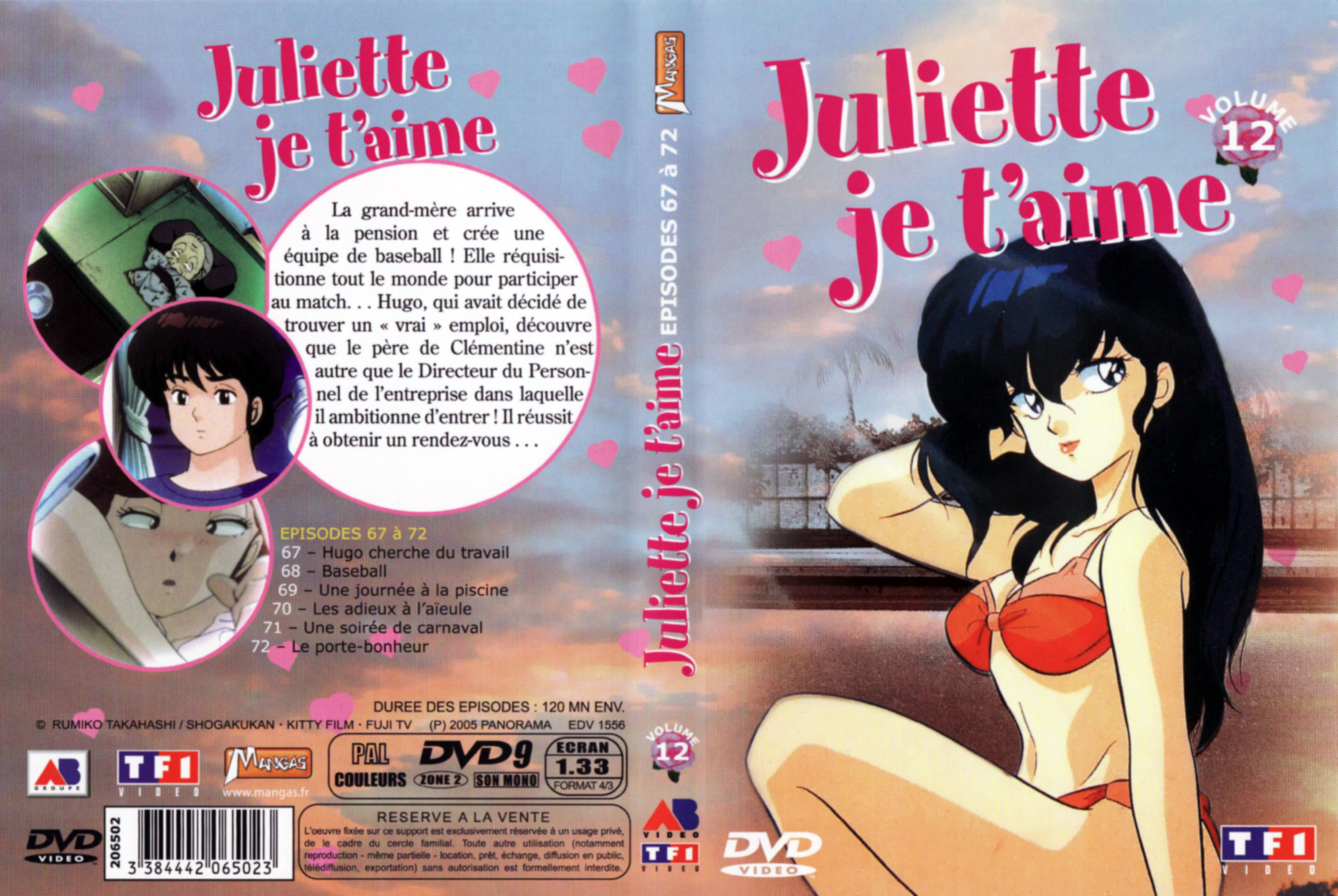 Jaquette DVD Juliette je t aime vol 12