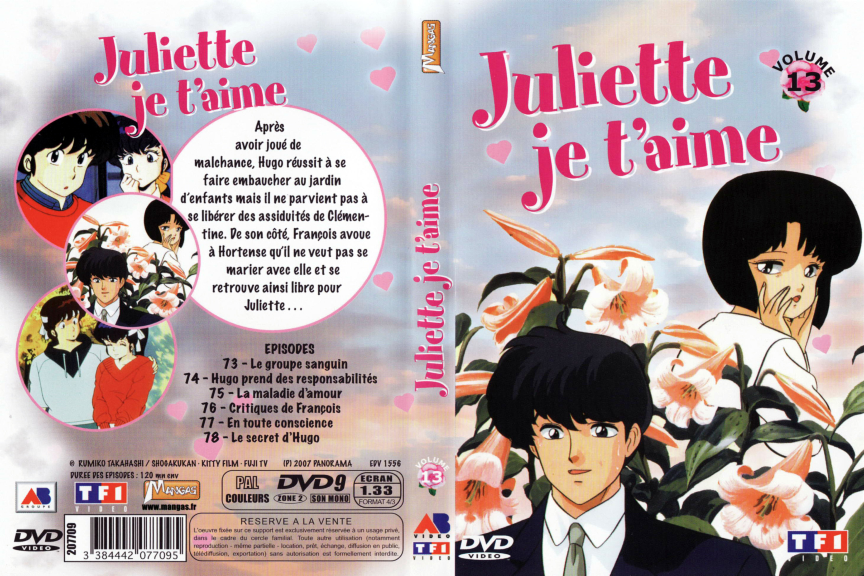 Jaquette DVD Juliette je t aime vol 13