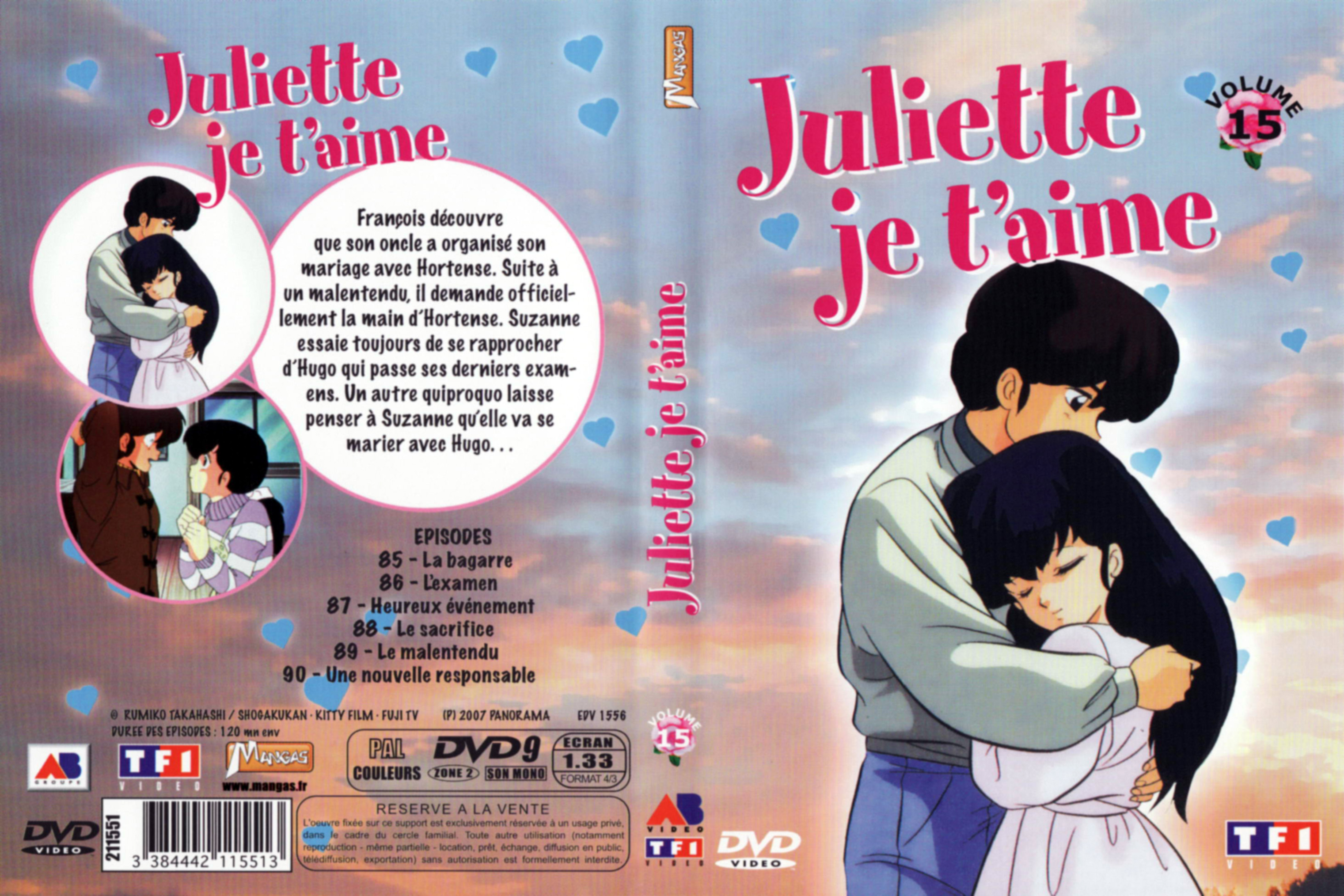 Jaquette DVD Juliette je t aime vol 15