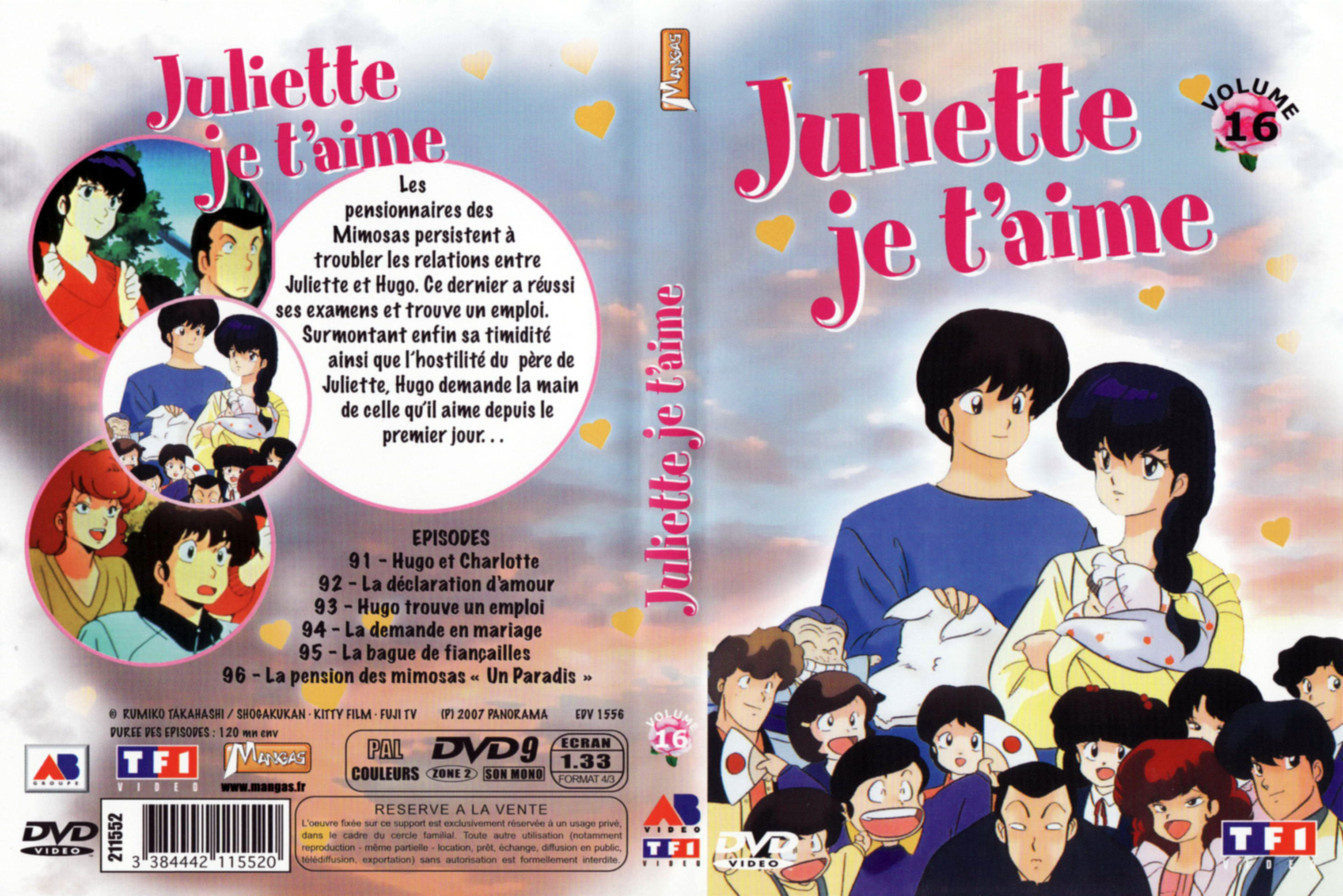 Jaquette DVD Juliette je t aime vol 16