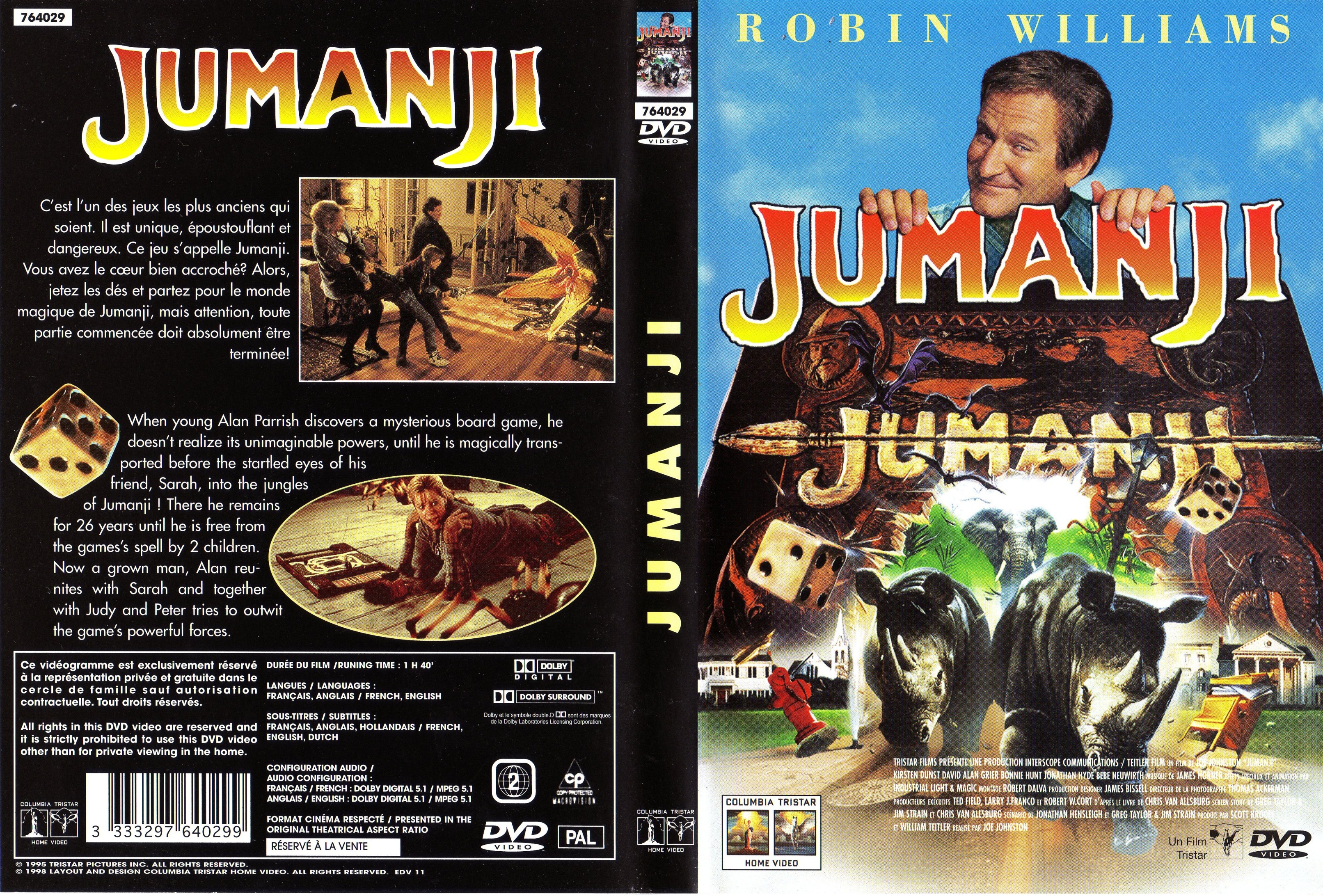 Jaquette DVD Jumanji