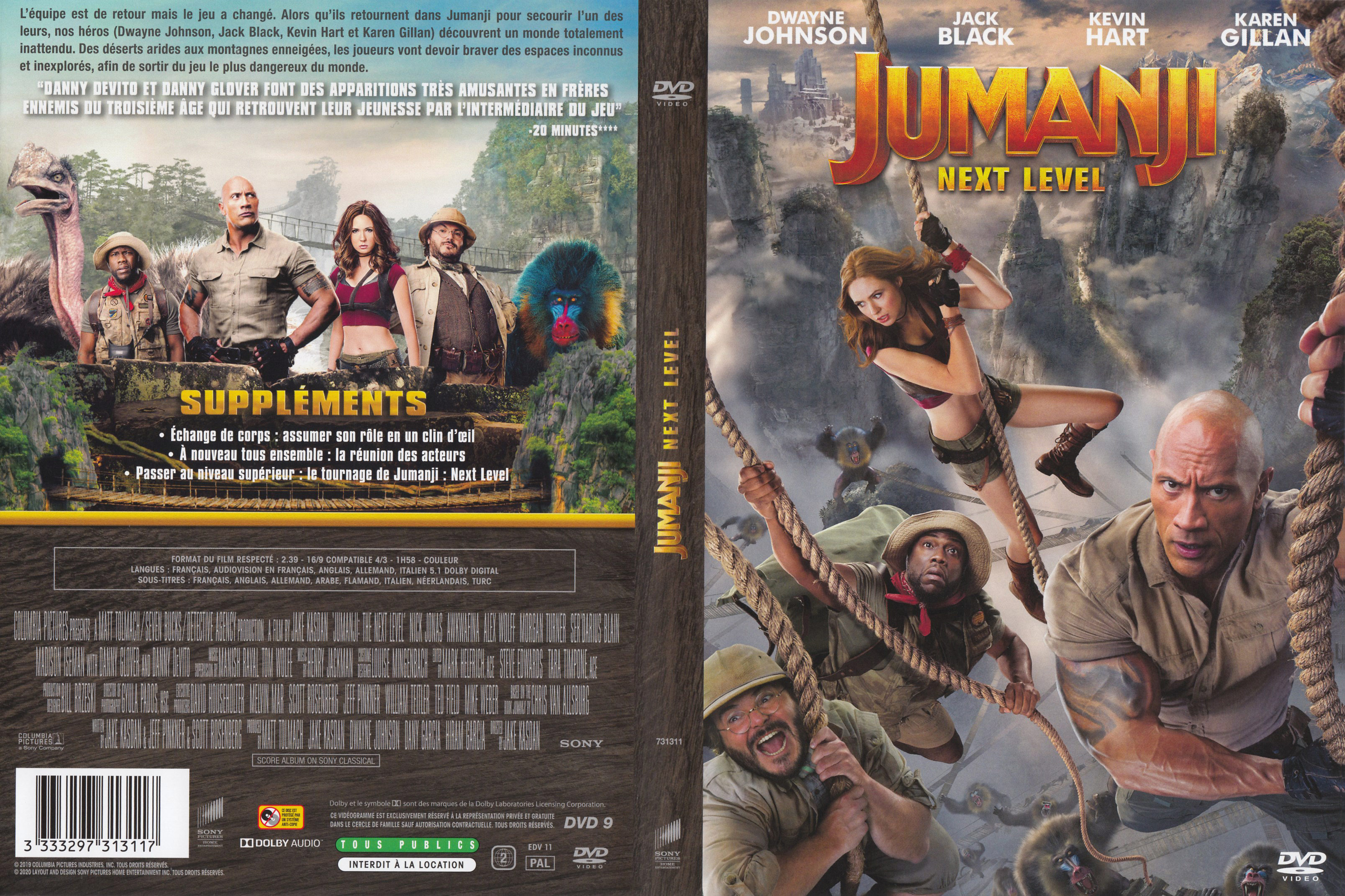 Jaquette DVD Jumanji The Next Level