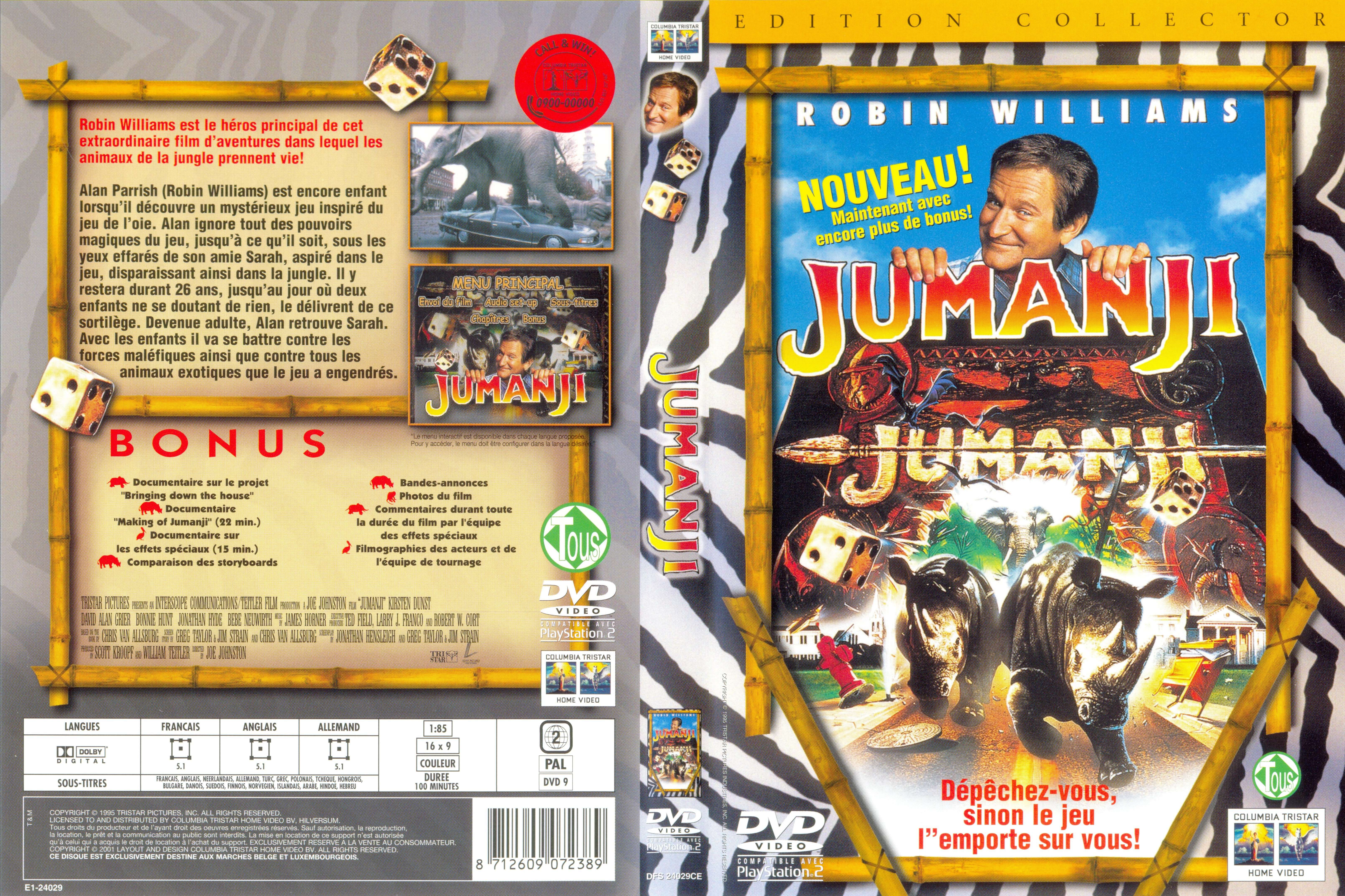 Jaquette DVD Jumanji v2