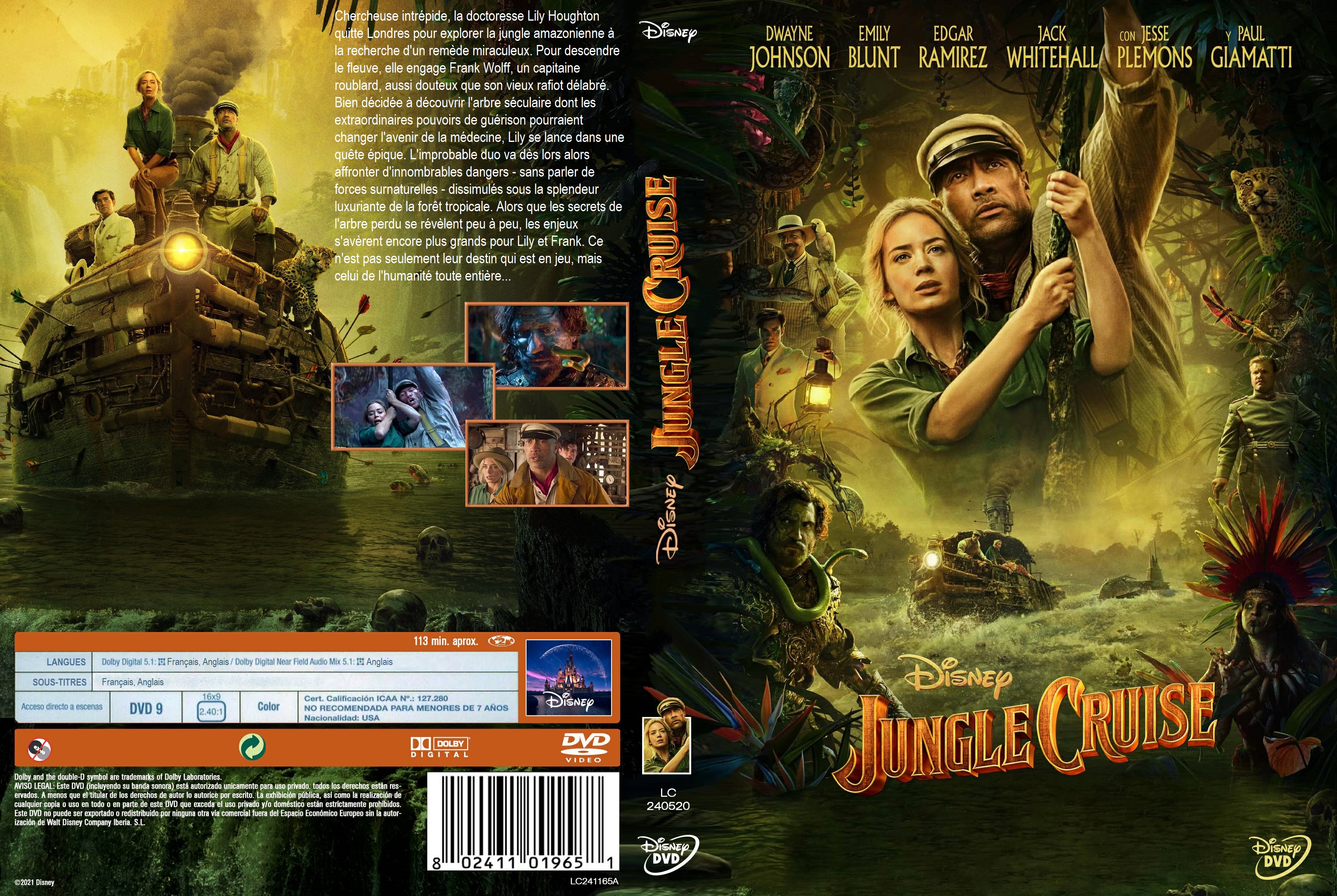Jaquette DVD Jungle Cruise custom
