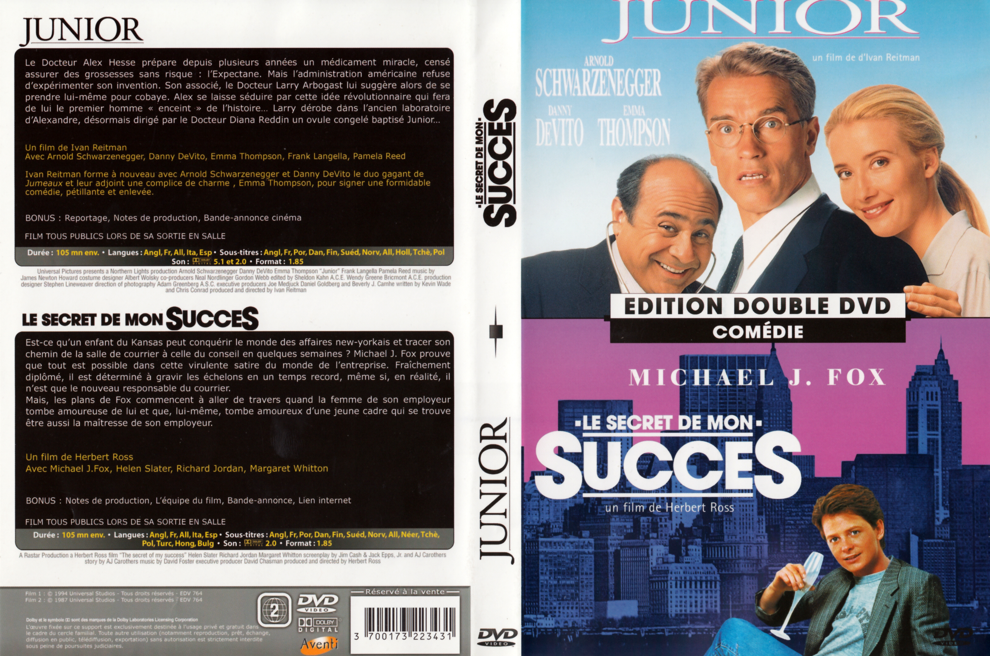 Jaquette DVD Junior - Le secret de mon succs