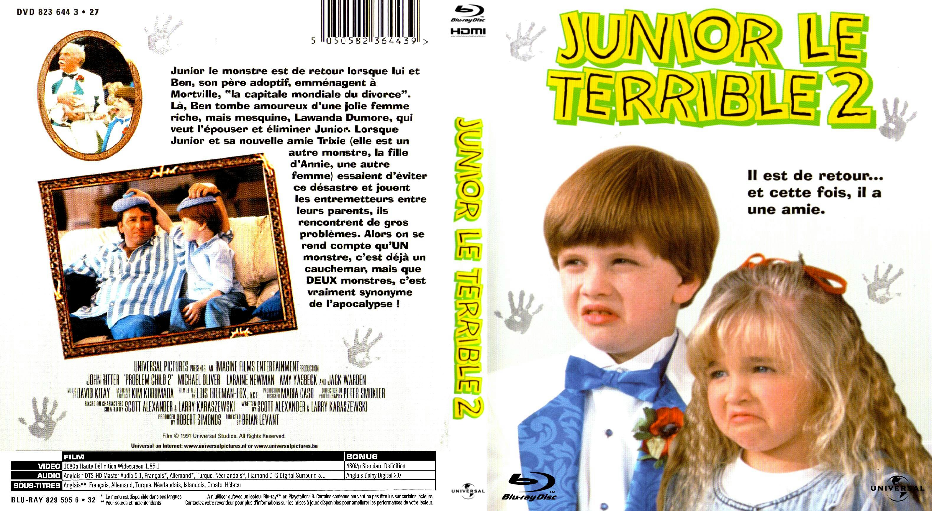 Jaquette DVD Junior le terrible 2 custom (BLU-RAY)