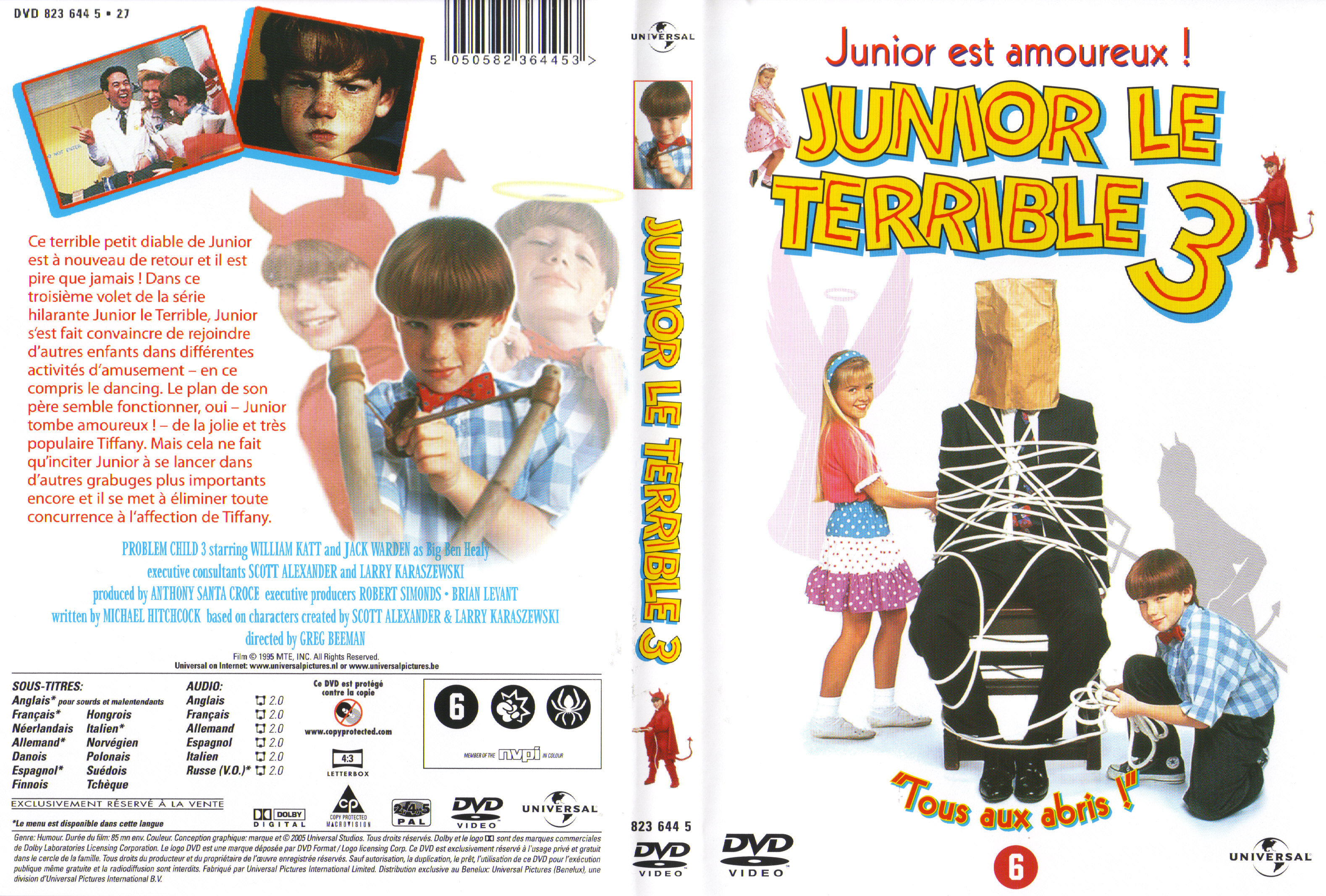 Jaquette DVD Junior le terrible 3