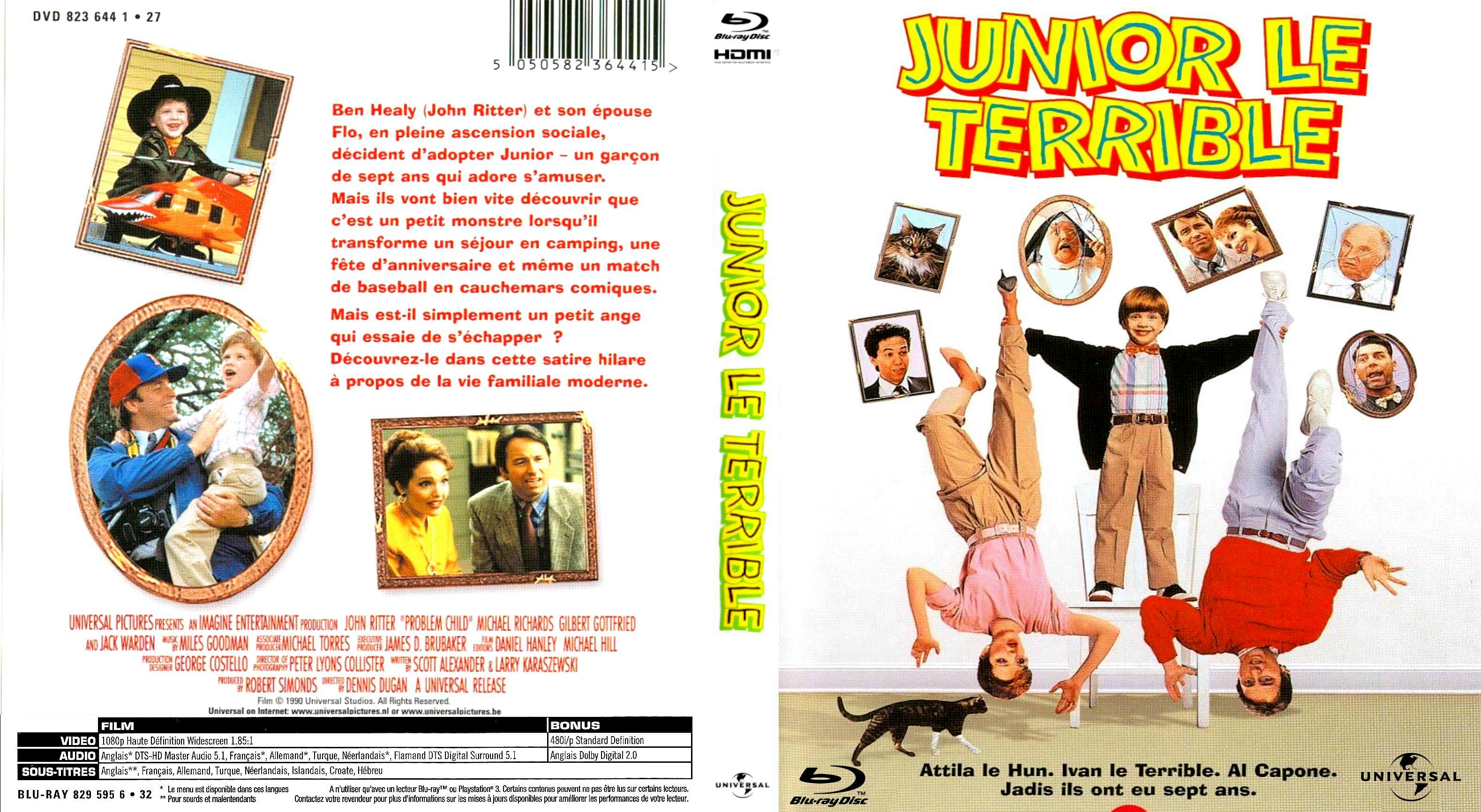 Jaquette DVD Junior le terrible custom (BLU-RAY)