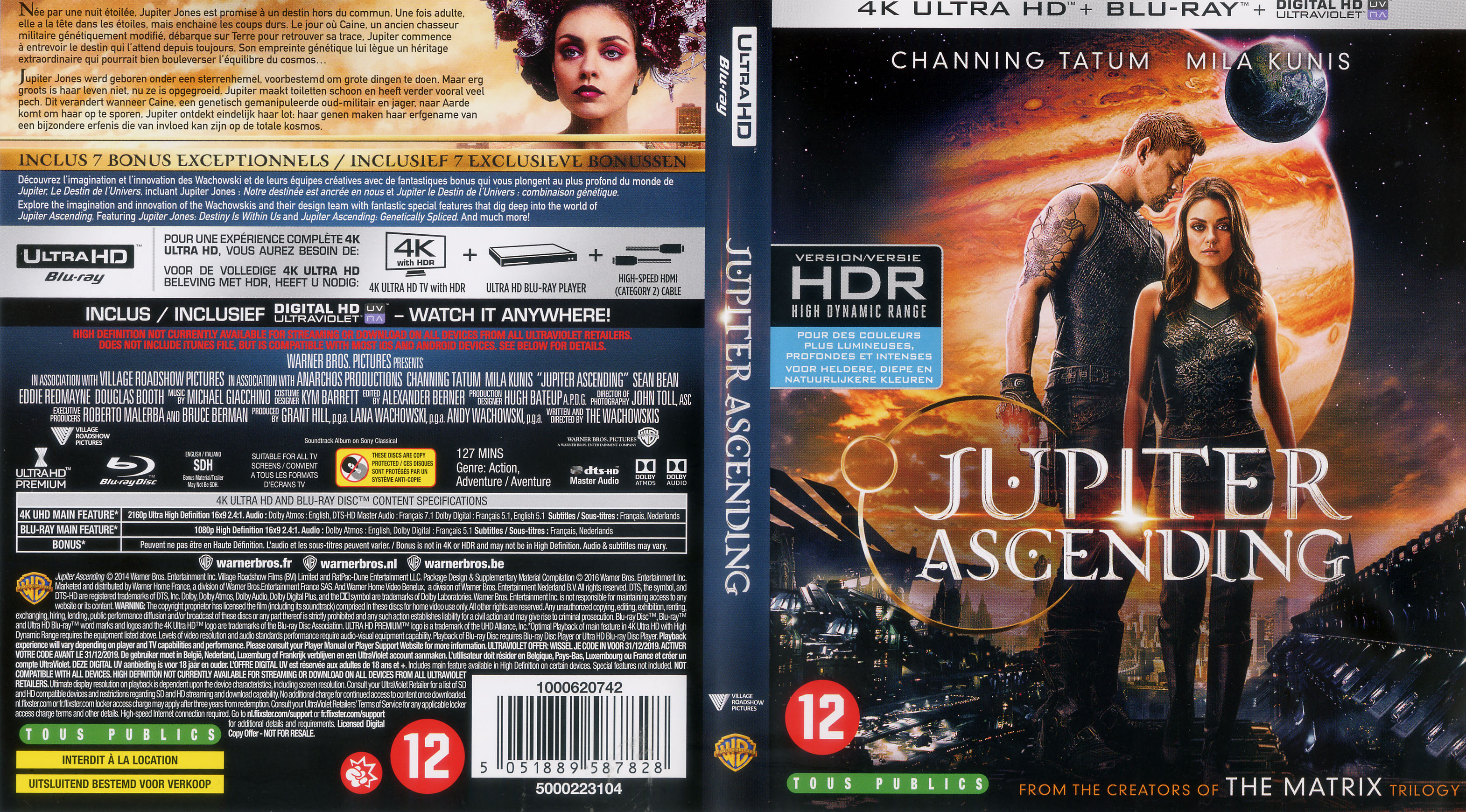 Jaquette DVD Jupiter : Le destin de l