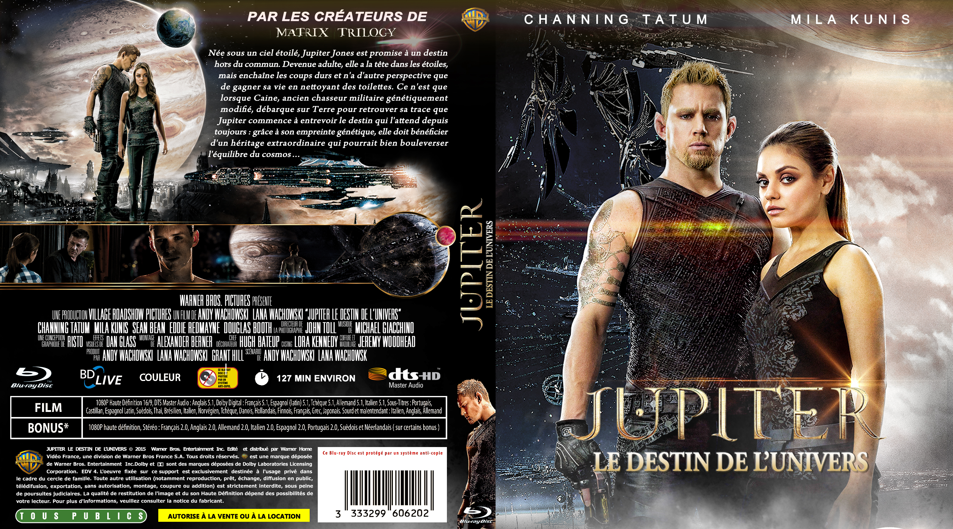 Jaquette DVD Jupiter : Le destin de l