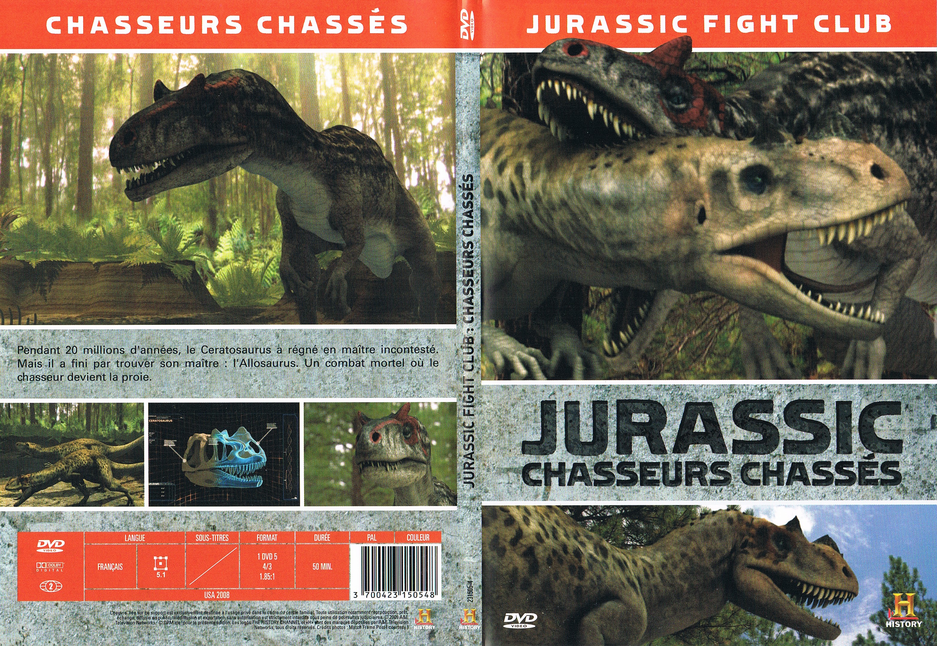 Jaquette DVD Jurassic Fight Club - Chasseurs Chasss