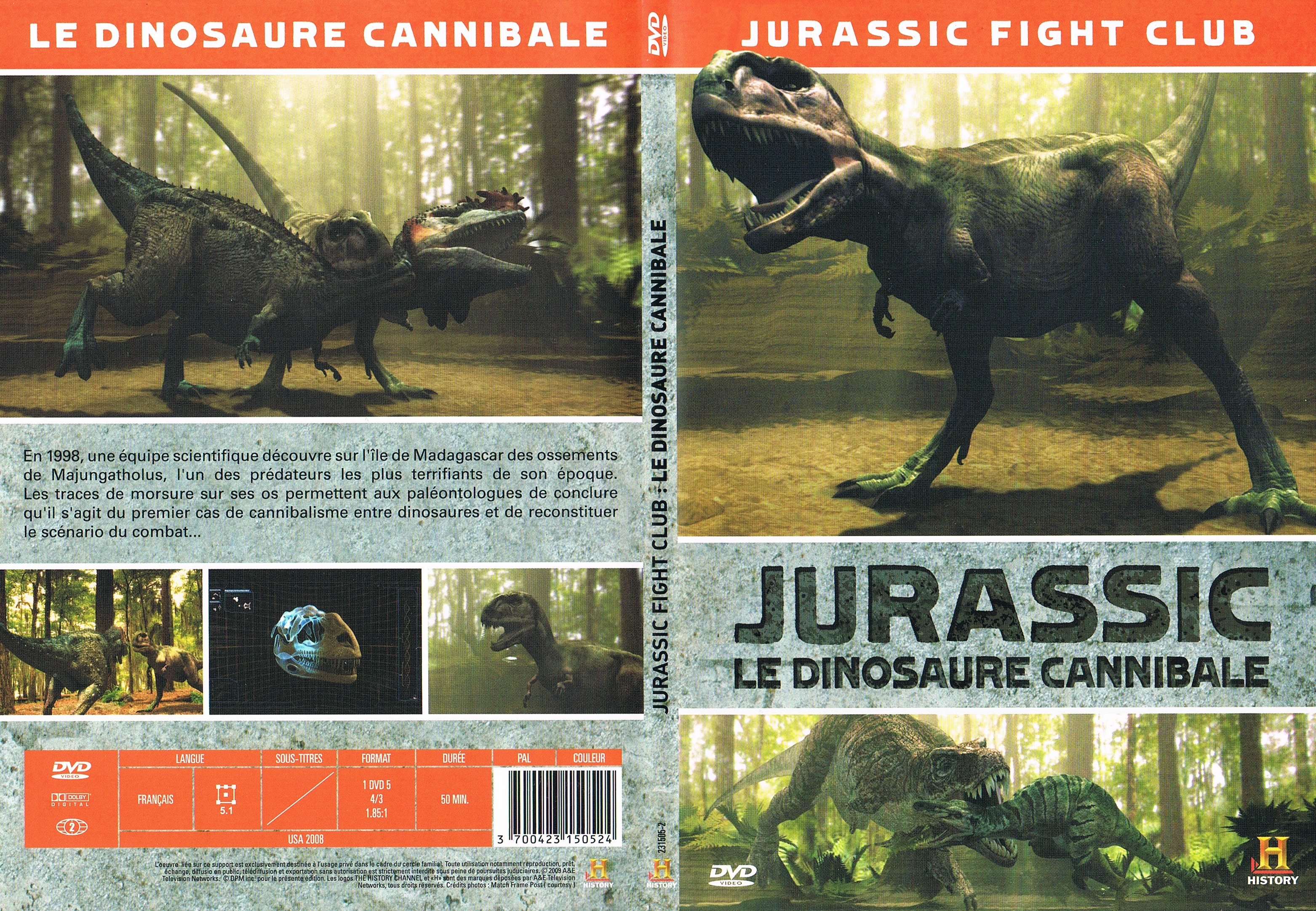 Jaquette DVD Jurassic Fight Club - Le Dinosaure Cannibale
