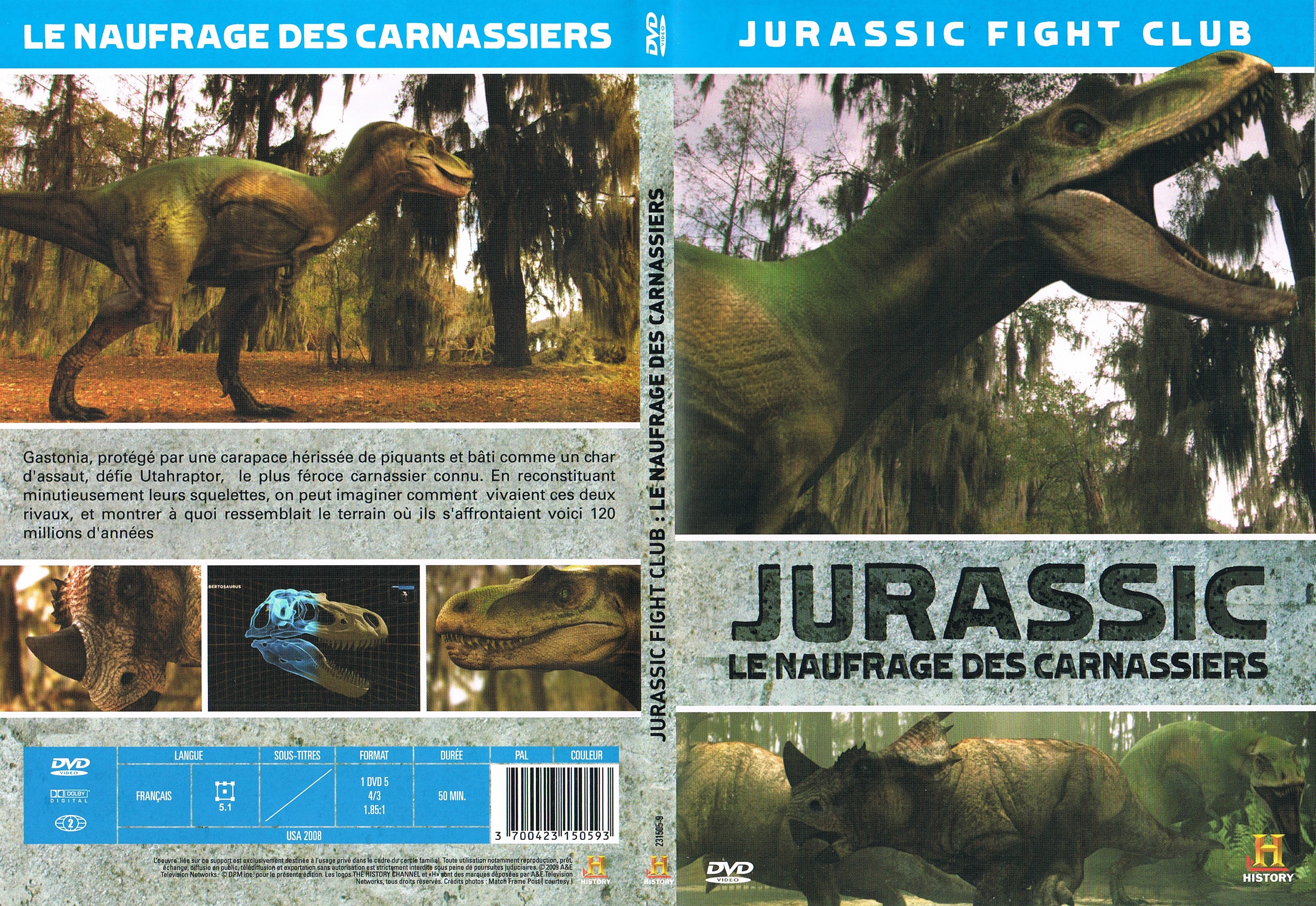 Jaquette DVD Jurassic Fight Club - Le Naufrage Des Carnassiers