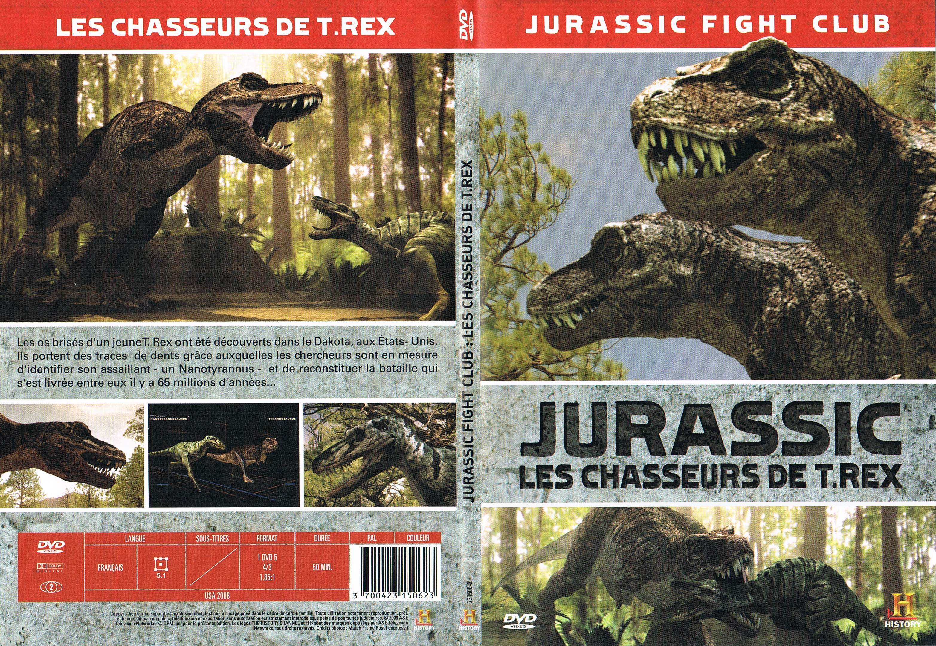Jaquette DVD Jurassic Fight Club - Les Chasseurs De T Rex