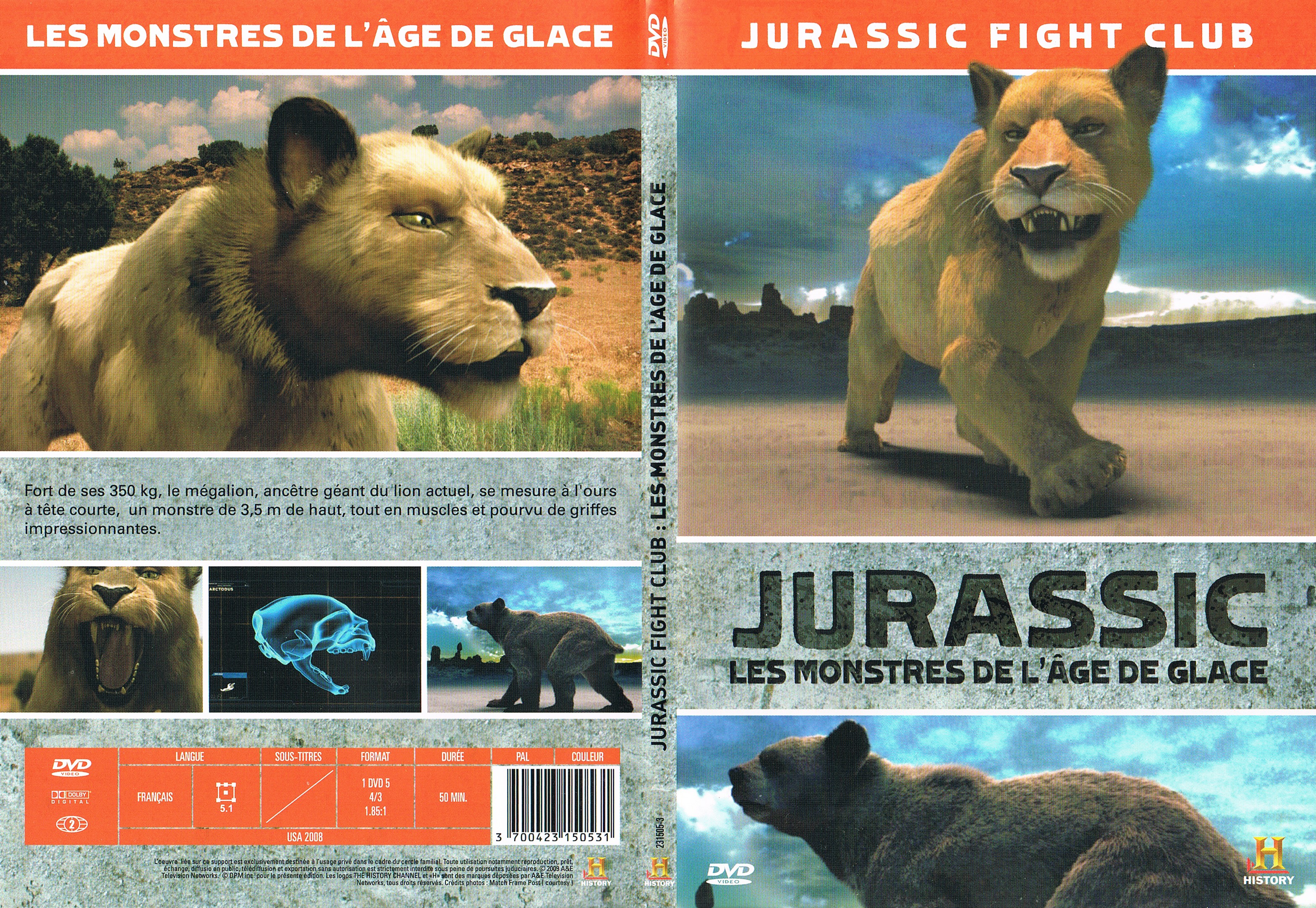 Jaquette DVD Jurassic Fight Club - Les Monstres De L