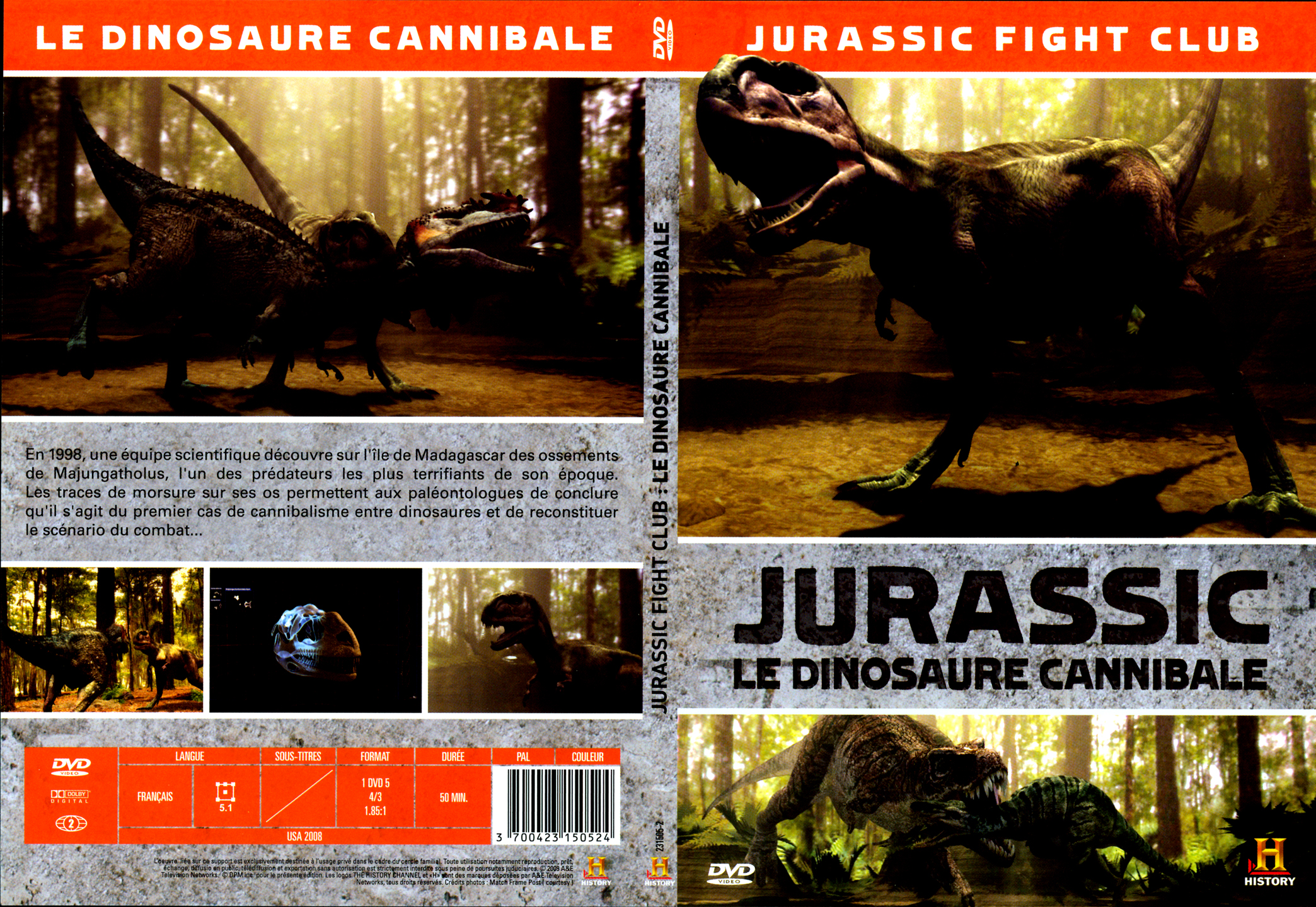 Jaquette DVD Jurassic Le dinosaure cannibale