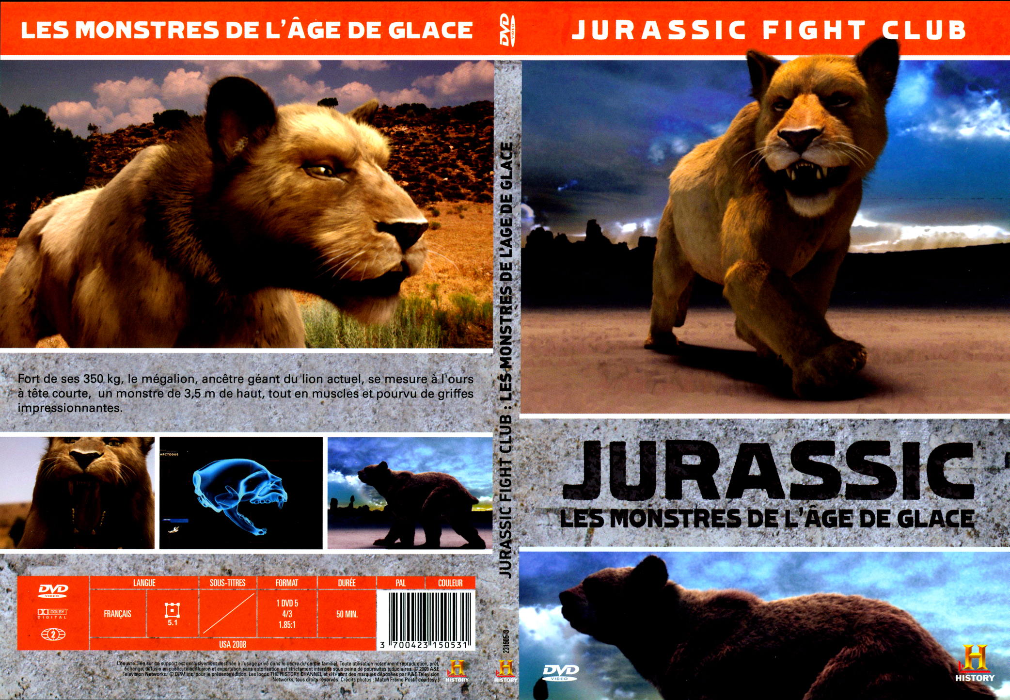 Jaquette DVD Jurassic Les monstres de l