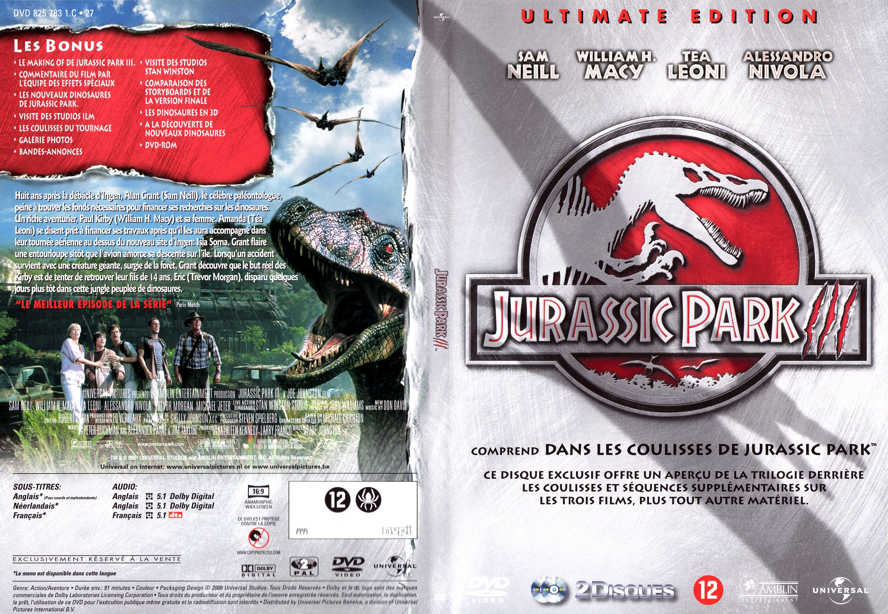 Jaquette DVD Jurassic Park 3 v3