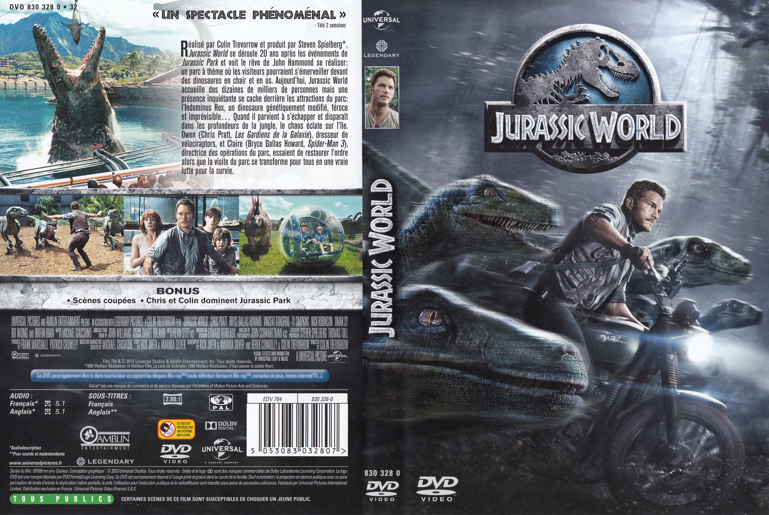 Jaquette DVD Jurassic World