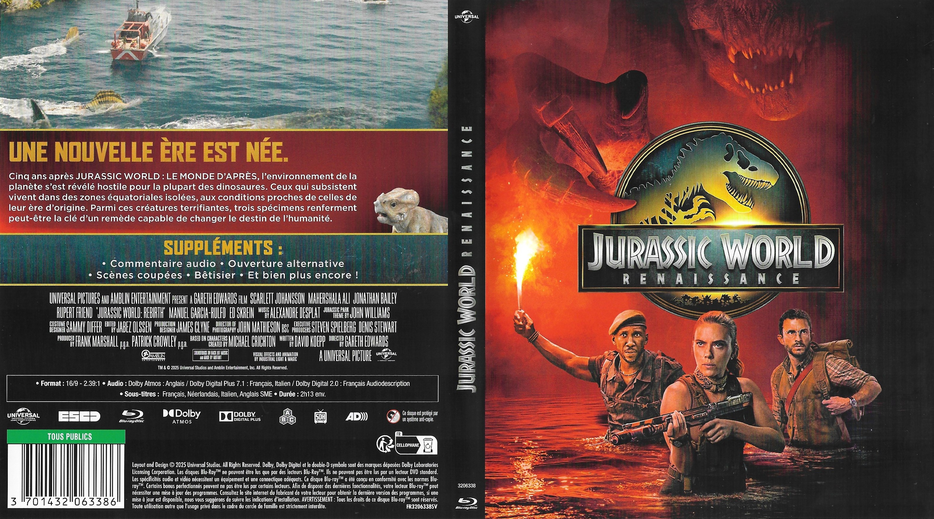 Jaquette DVD Jurassic World Renaissance (BLU-RAY)