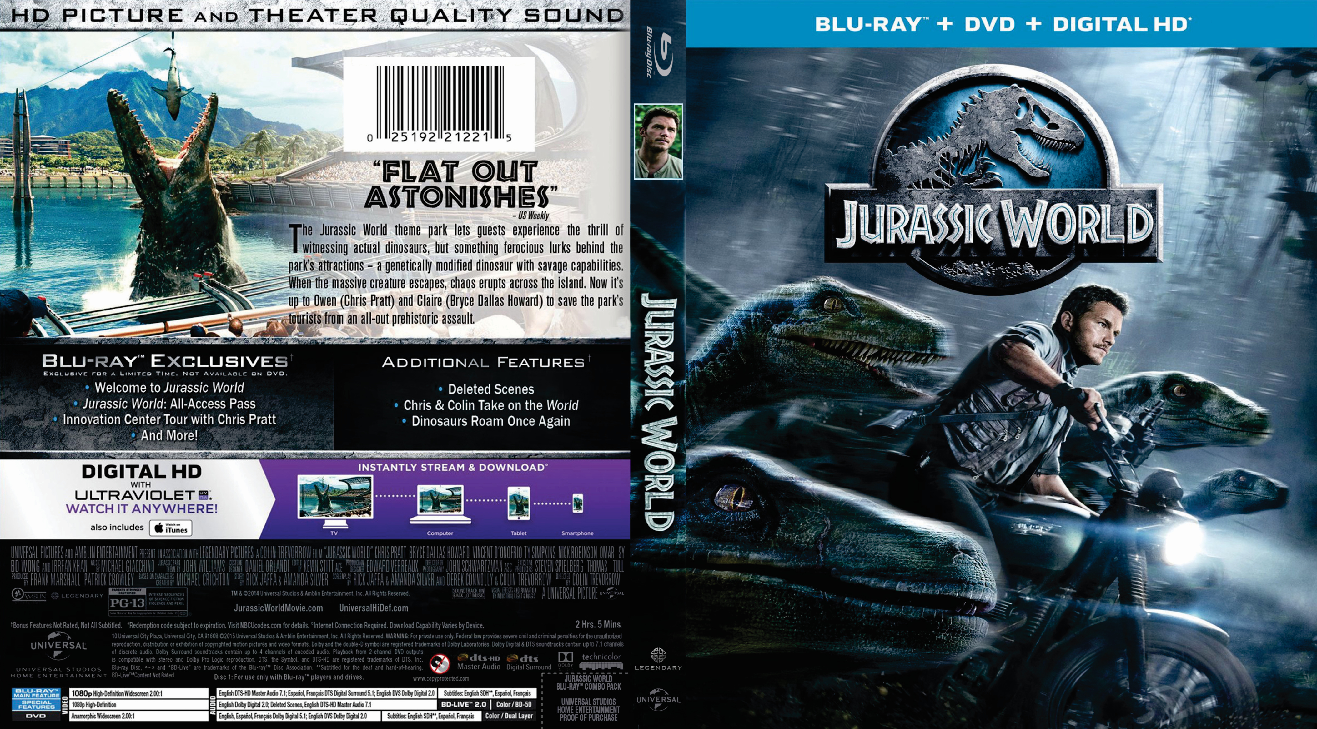 Jaquette DVD Jurassic World Zone 1 (BLU-RAY)
