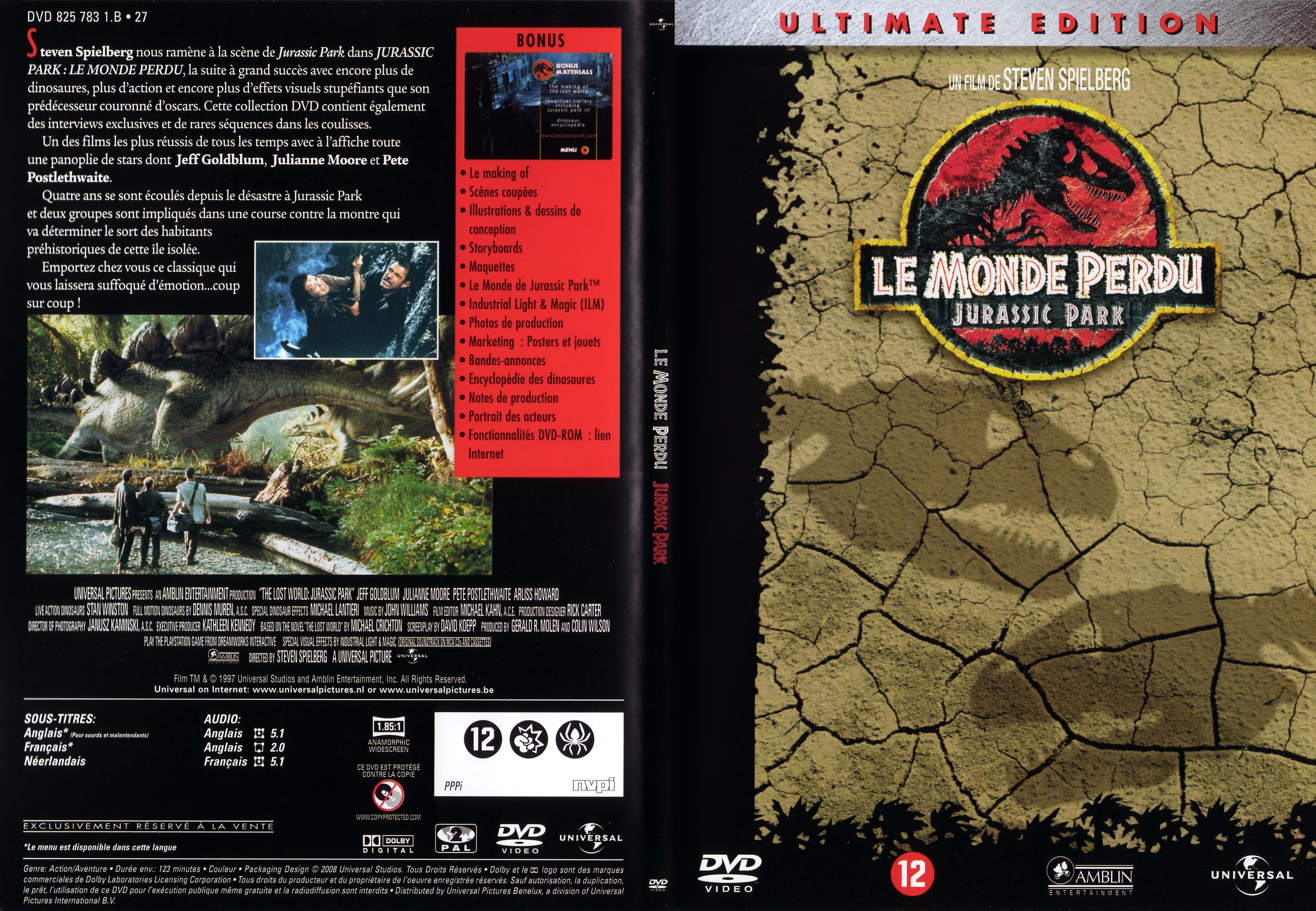 Jaquette DVD Jurassic park 2 v3