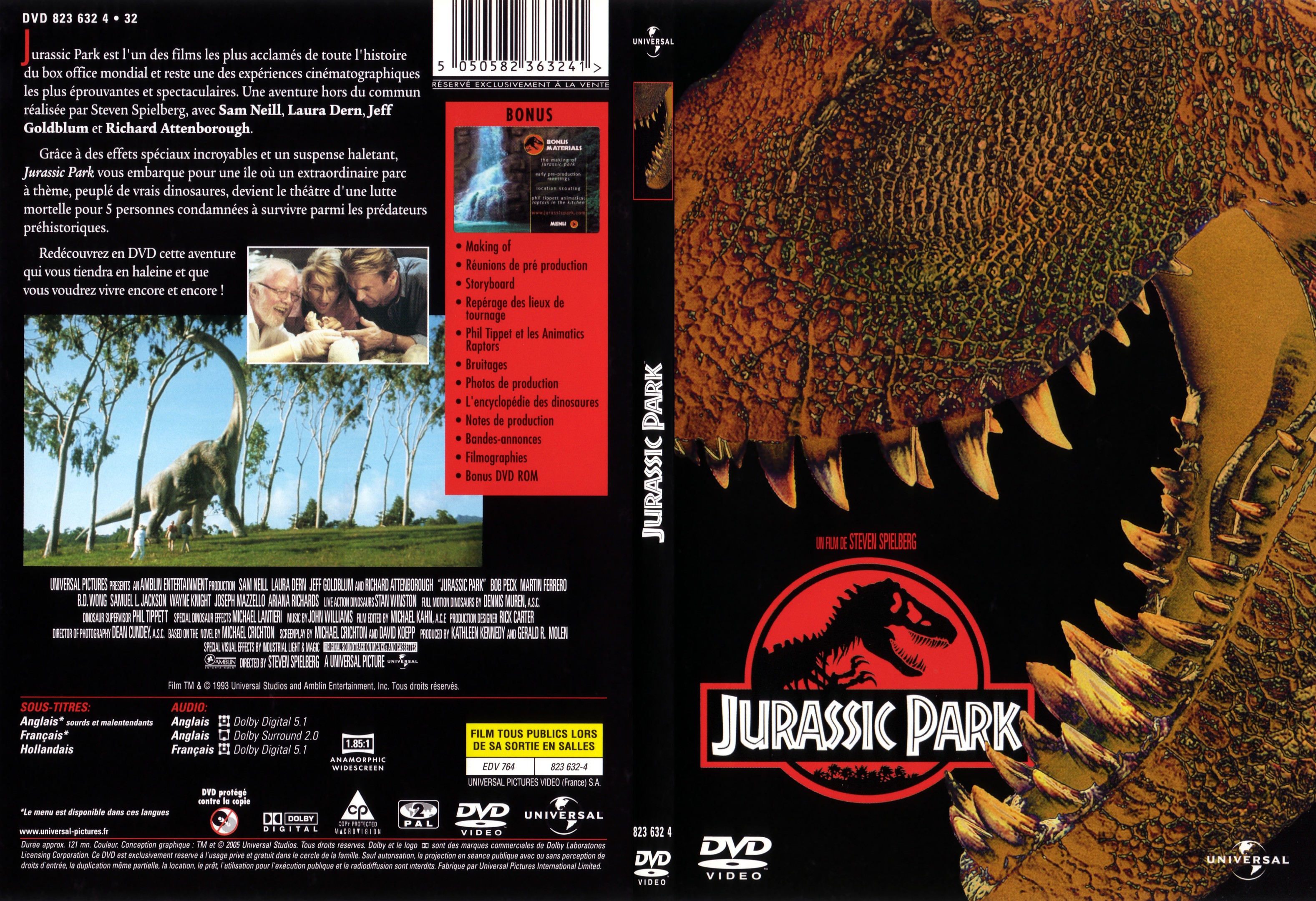 Jaquette DVD Jurassic park - SLIM