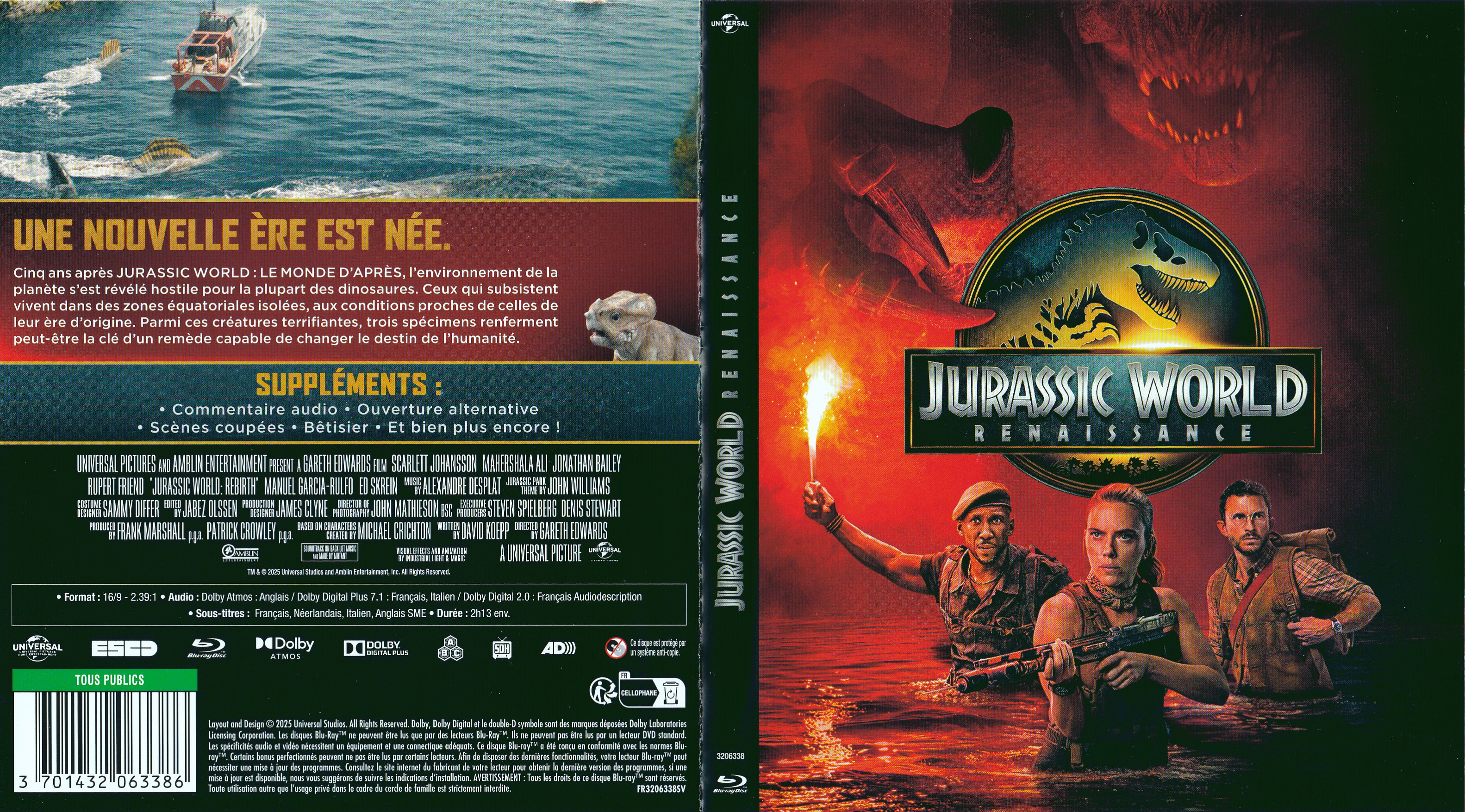 Jaquette DVD Jurassic world - Renaissance (BLU-RAY)