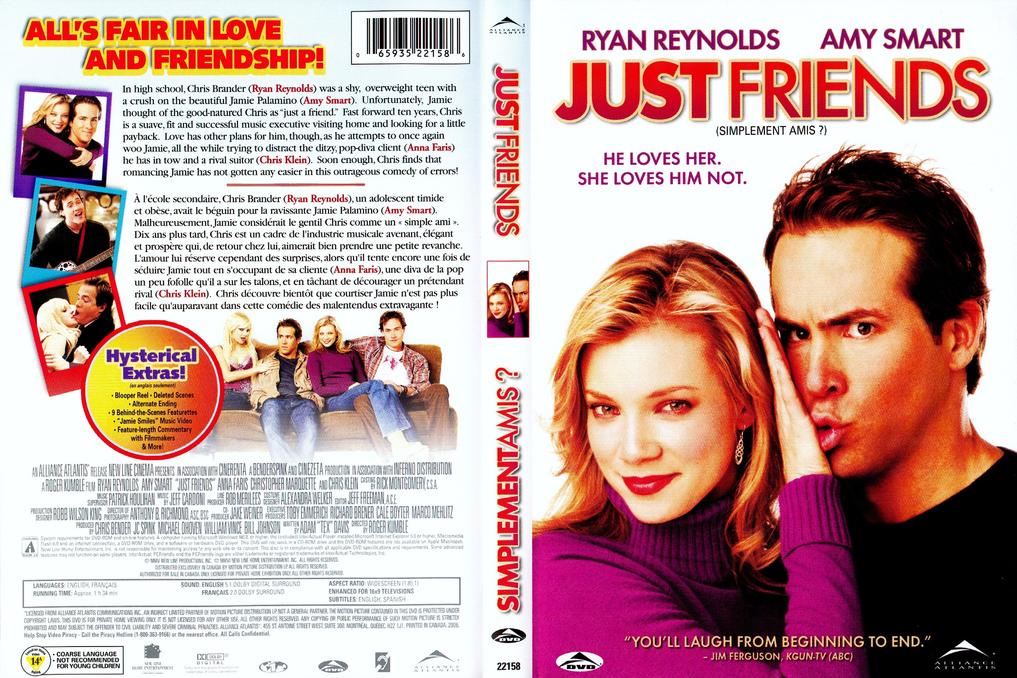 Jaquette DVD Just friends