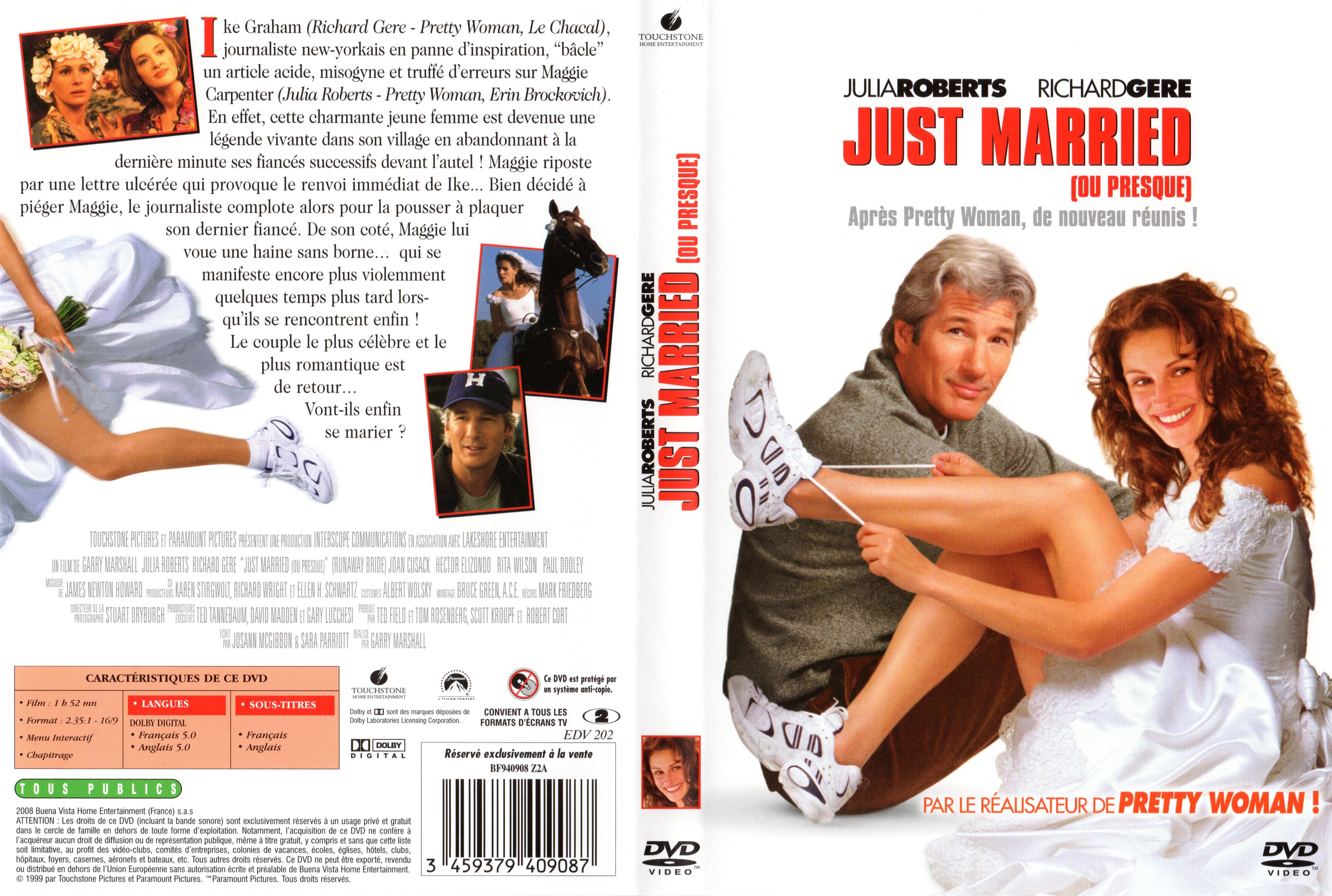 Jaquette DVD Just married v3