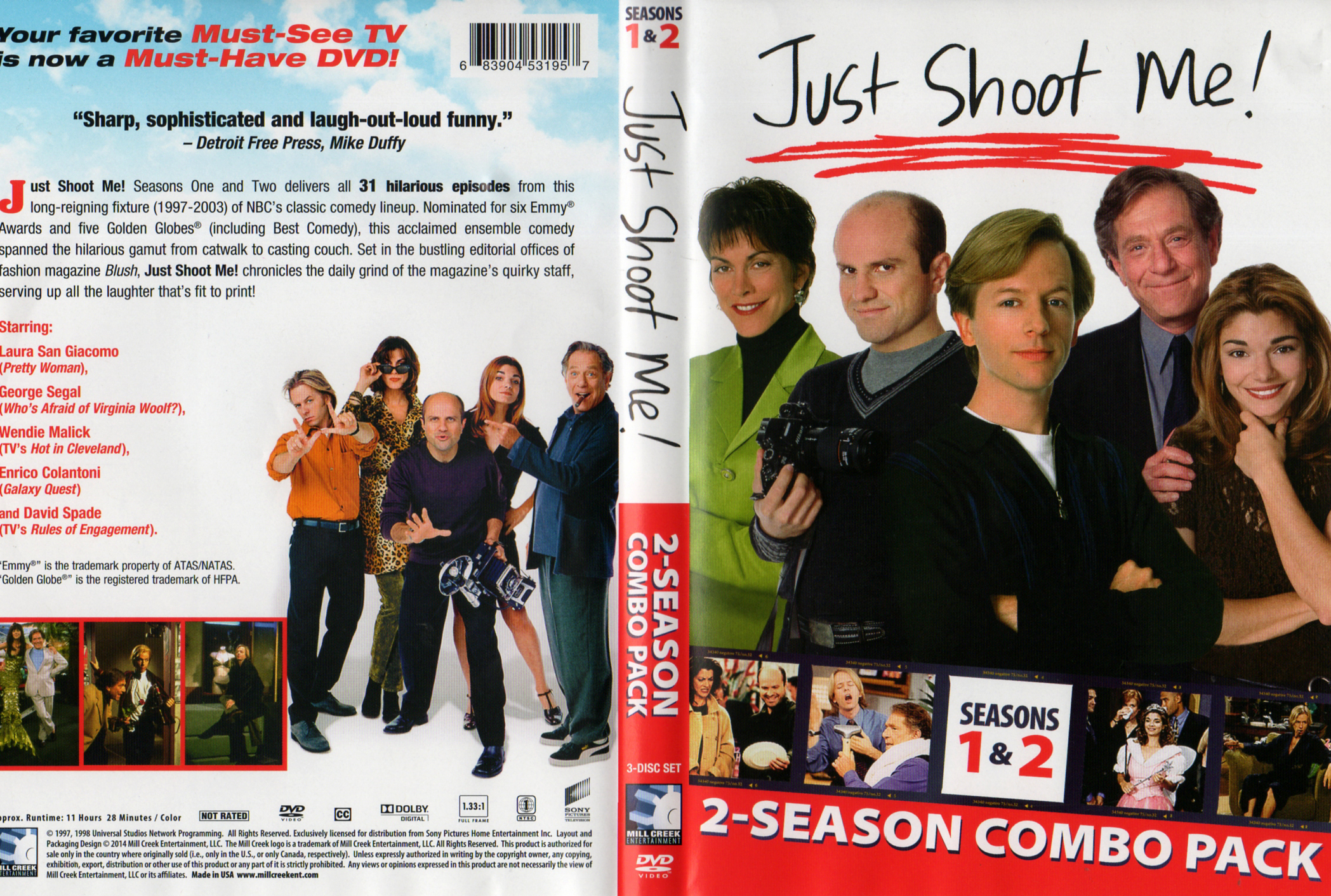 Jaquette DVD Just shoot me Saison 1-2 Zone 1