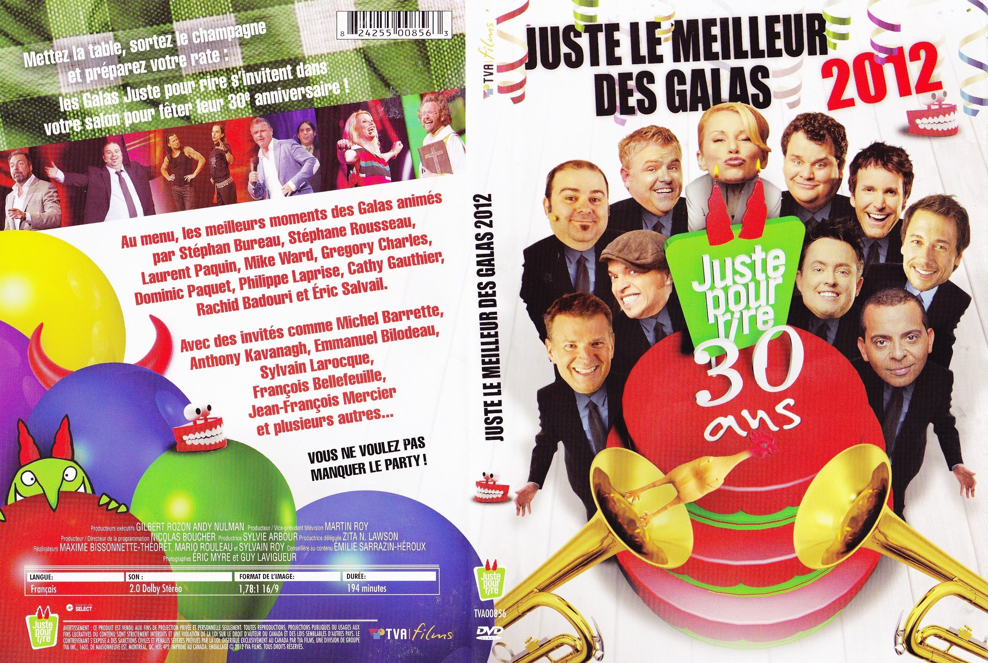 Jaquette DVD Juste le meilleur des gala  2012 (Canadienne)