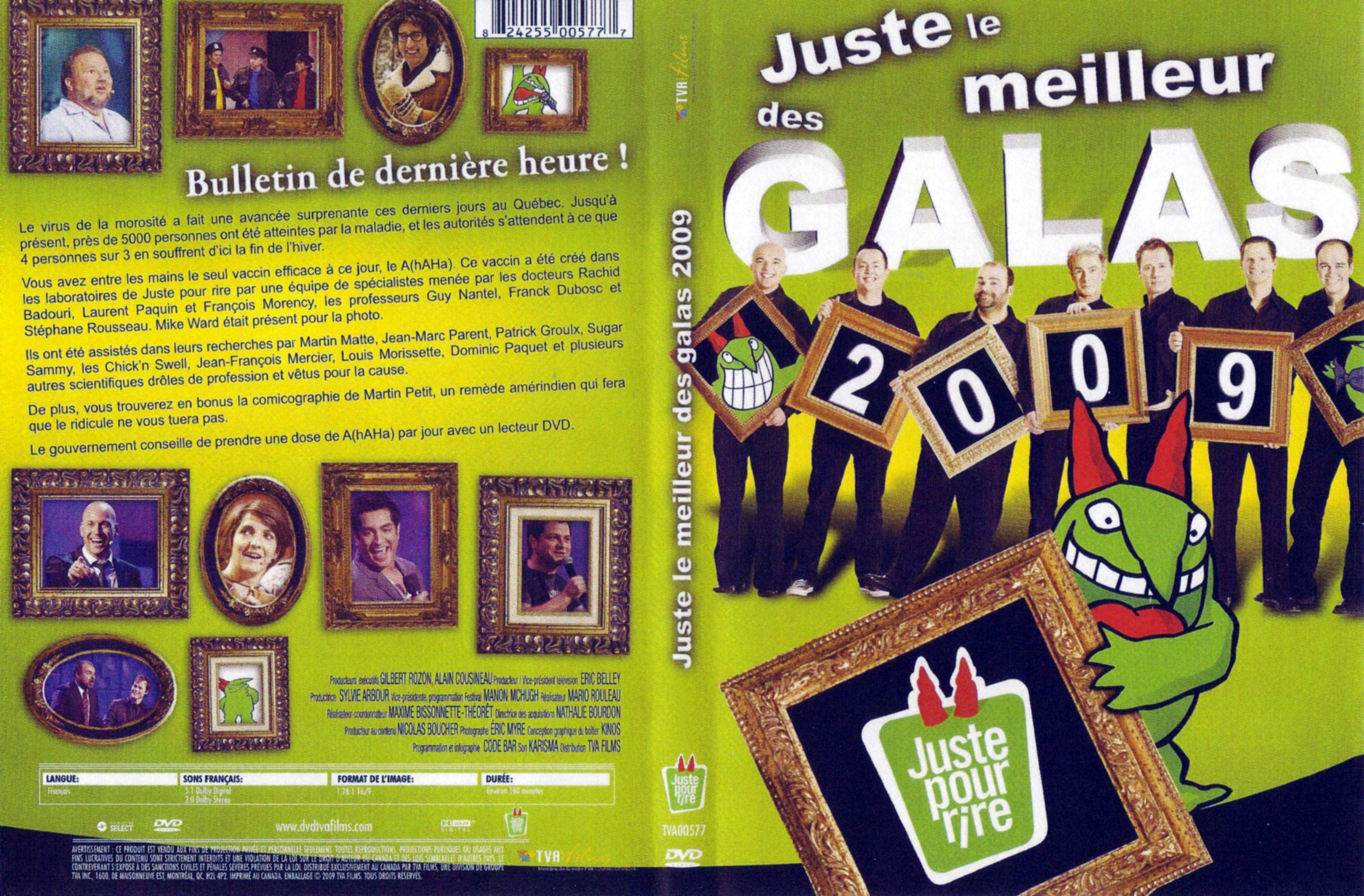 Jaquette DVD Juste le meilleur des galas 2009