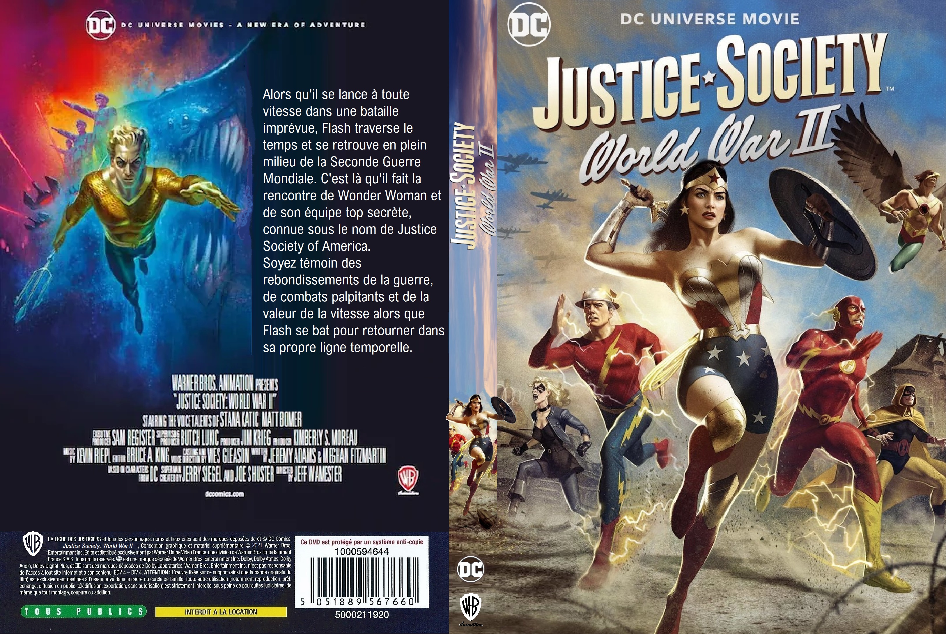 Jaquette DVD Justice Society World War II custom
