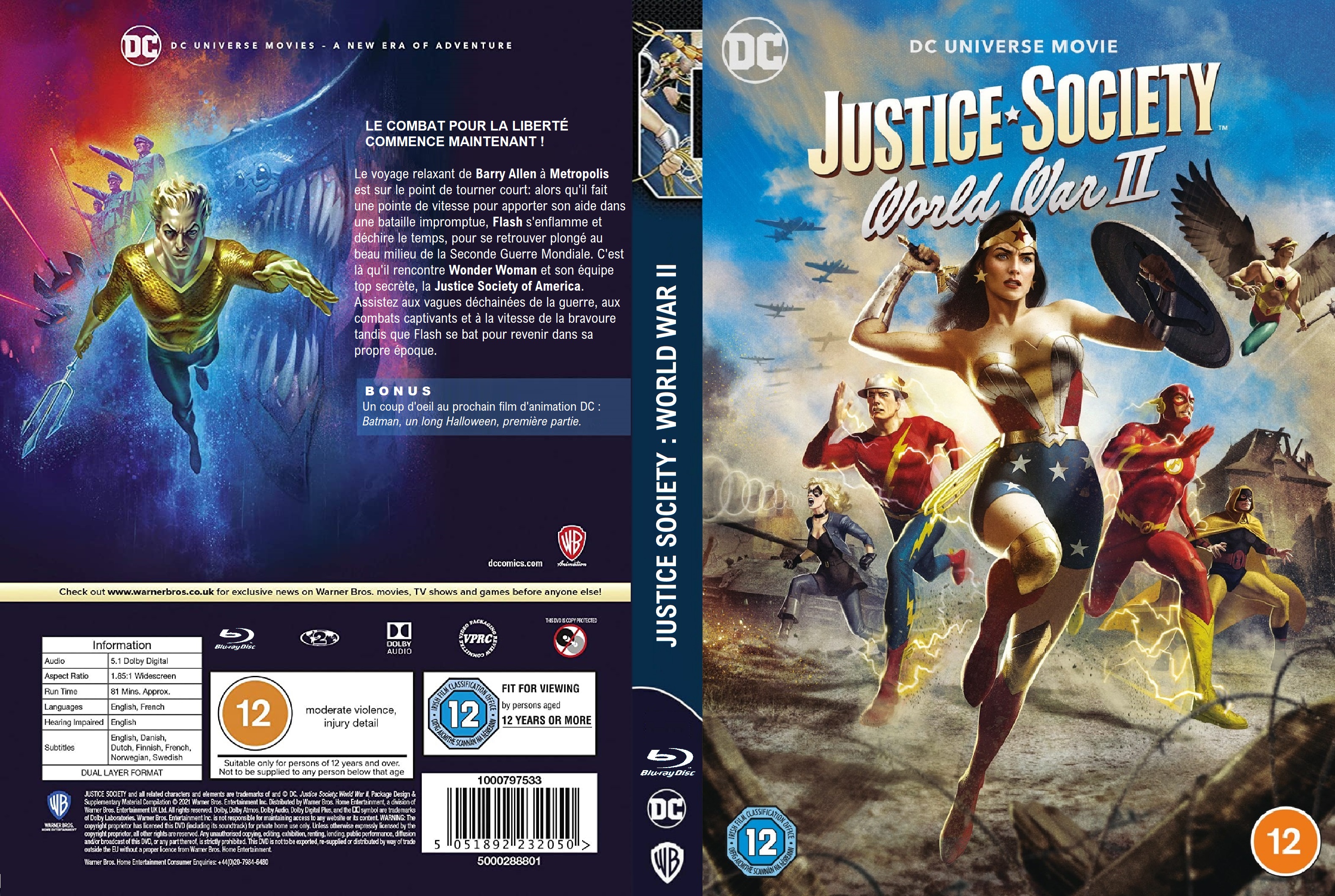 Jaquette DVD Justice Society World War II custom v2
