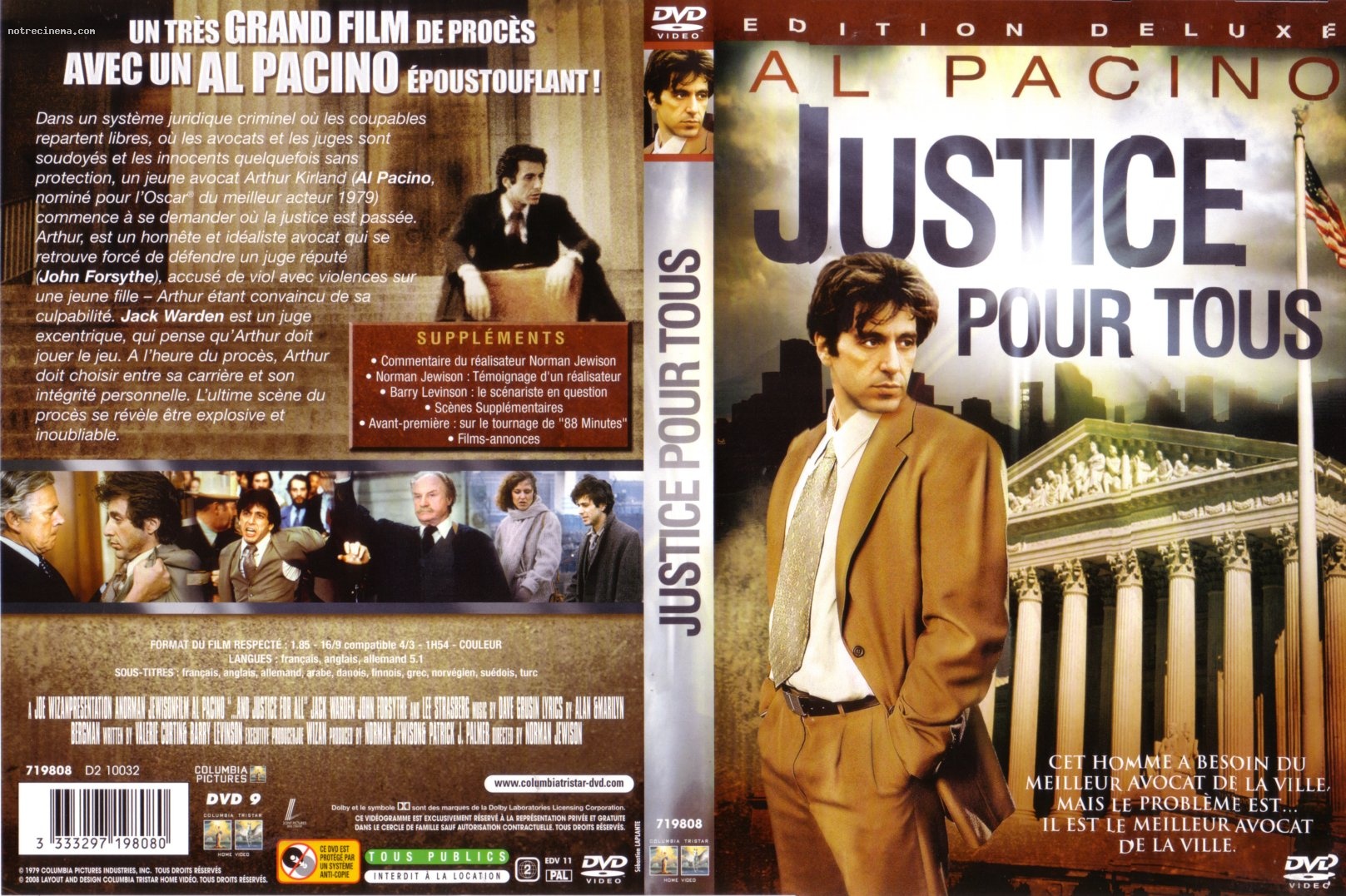 Jaquette DVD Justice pour tous v2