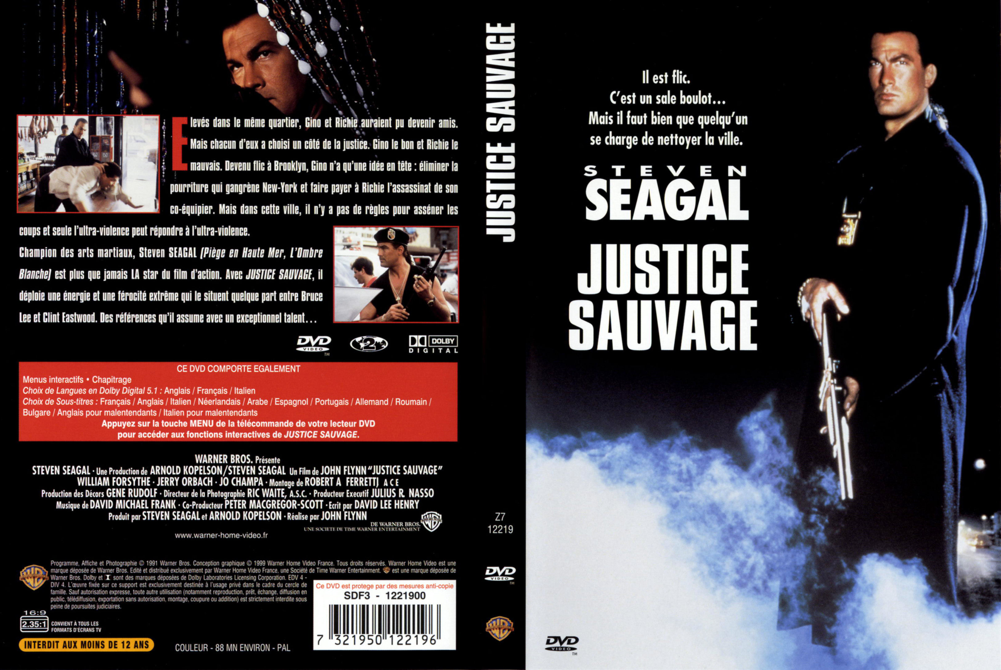 Jaquette DVD Justice sauvage