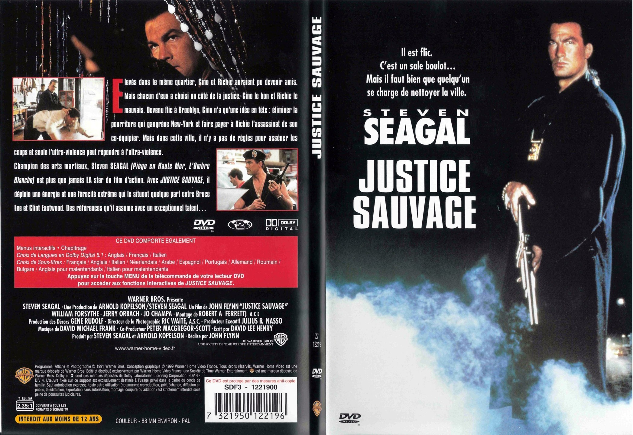 Jaquette DVD Justice sauvage - SLIM