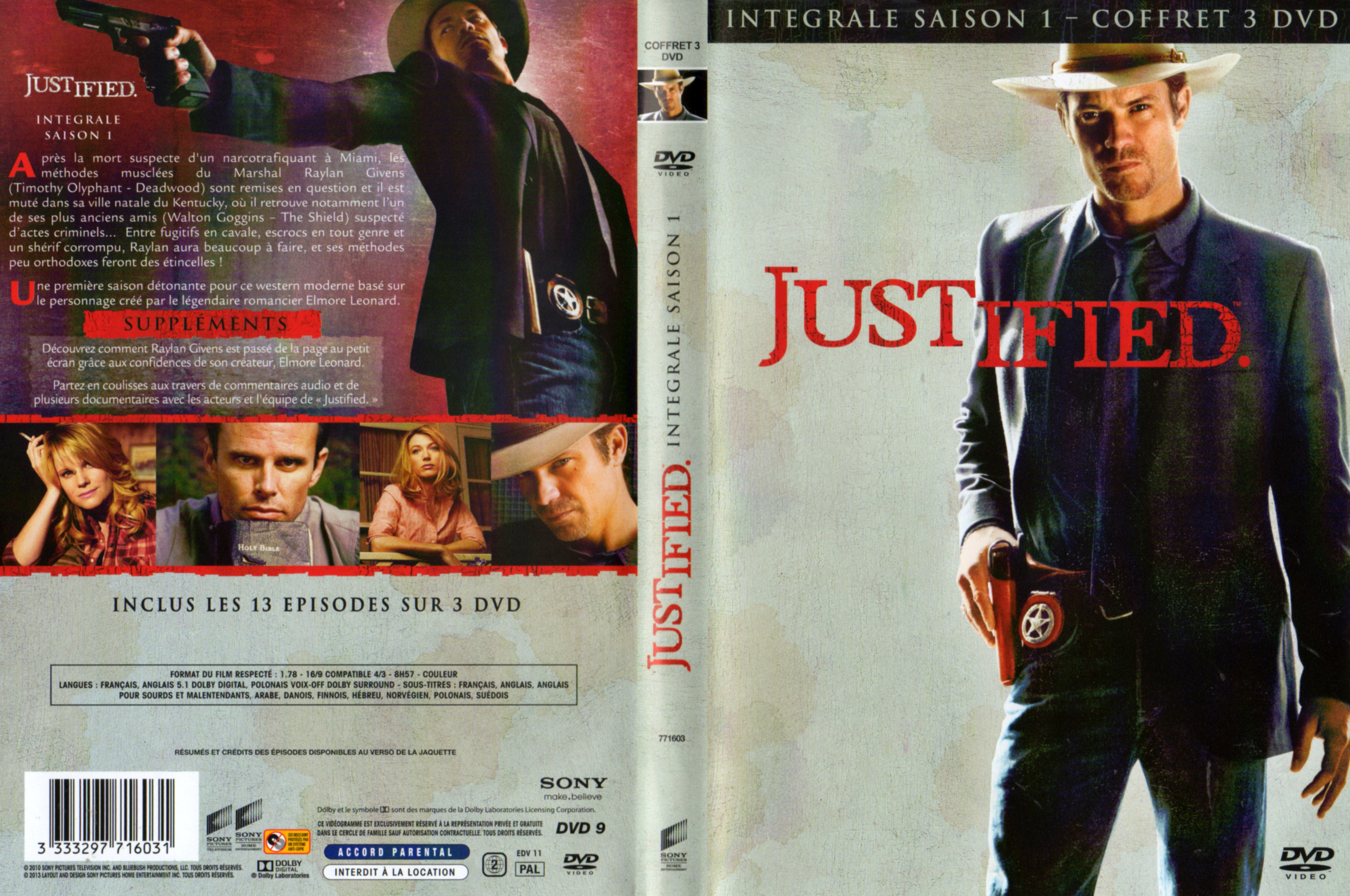 Jaquette DVD Justified Saison 1 COFFRET