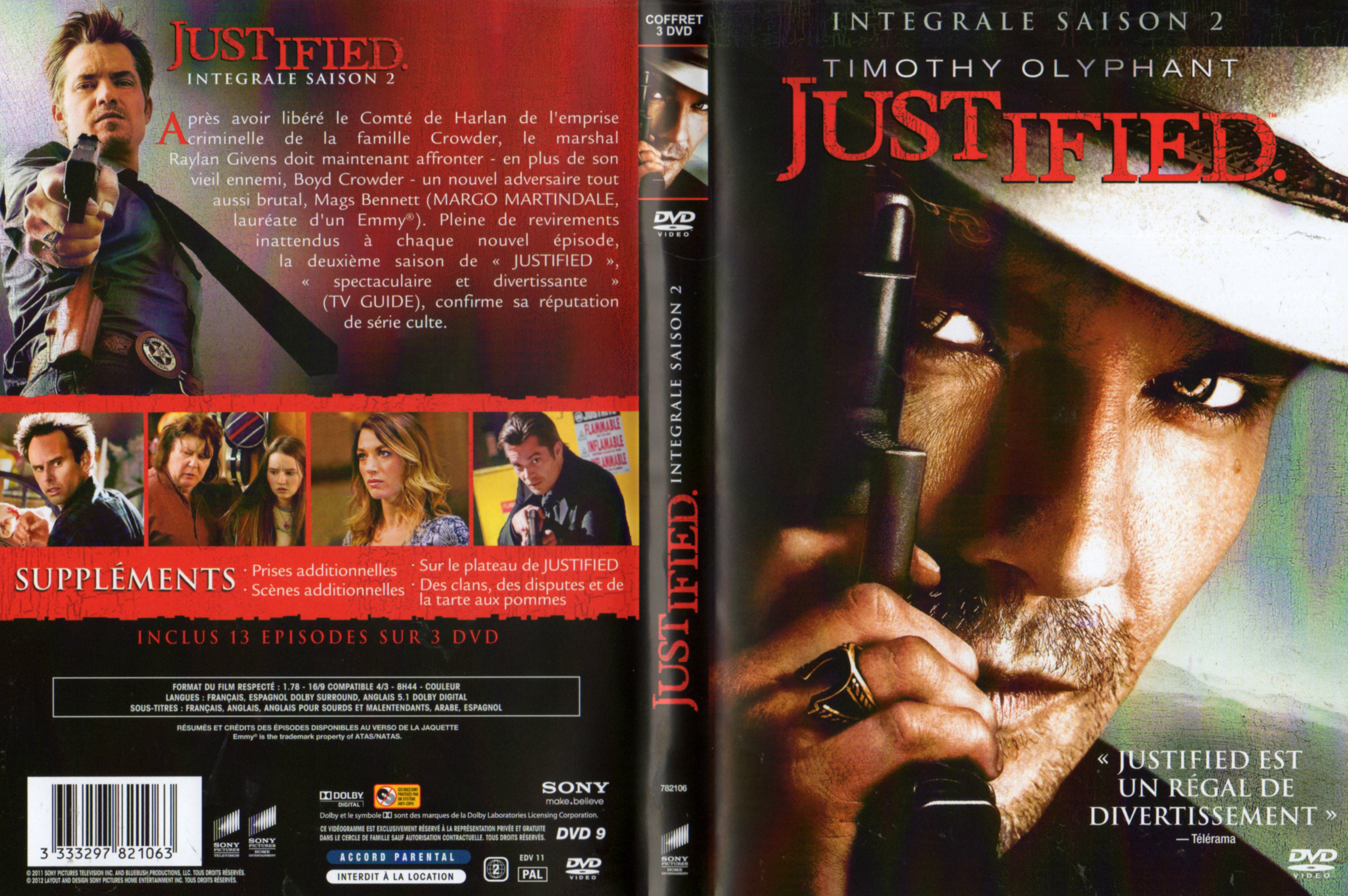 Jaquette DVD Justified Saison 2 COFFRET