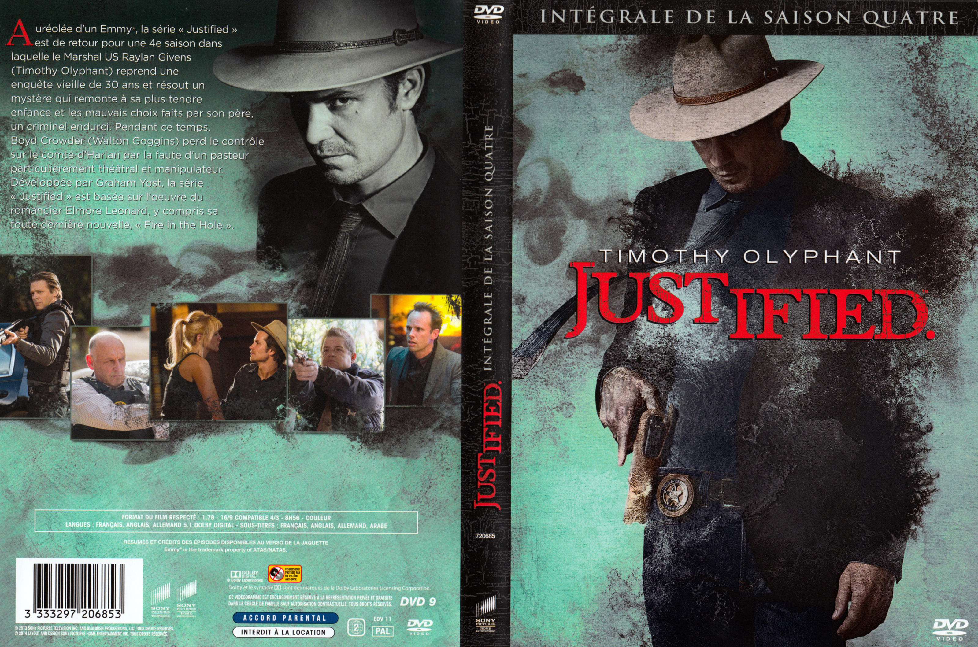 Jaquette DVD Justified Saison 4 COFFRET