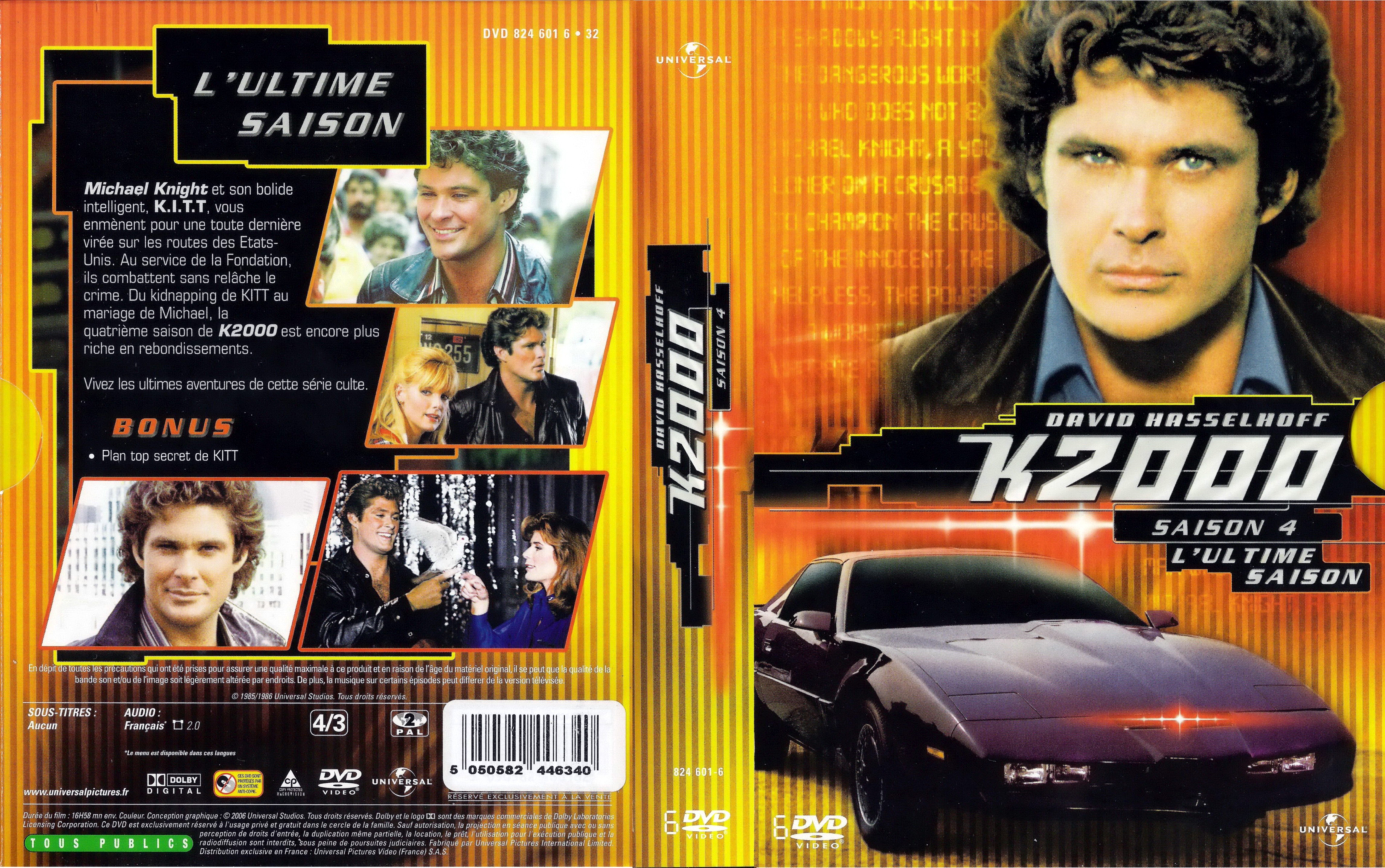 Jaquette DVD K2000 Saison 4 COFFRET