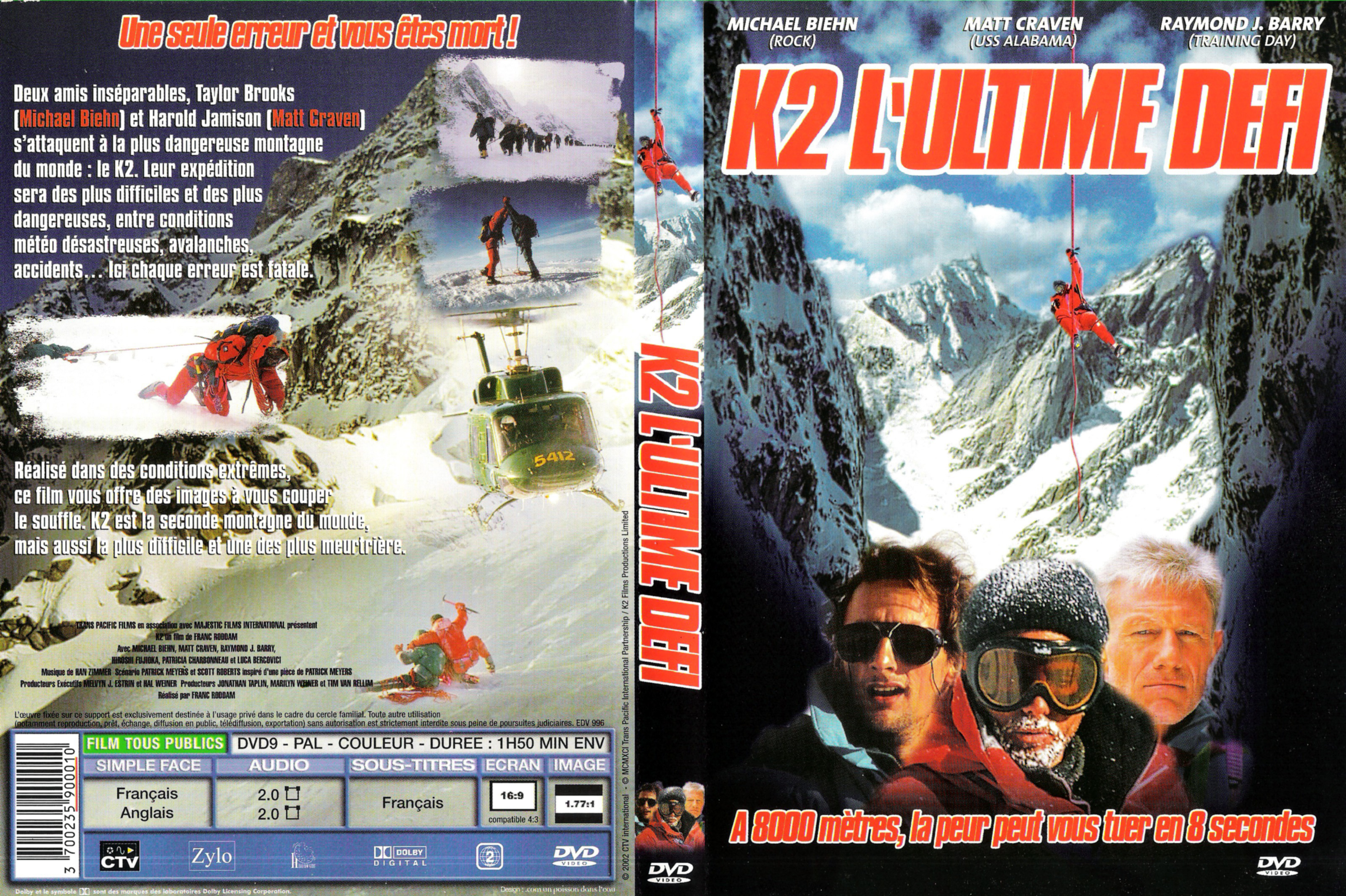 Jaquette DVD K2 l