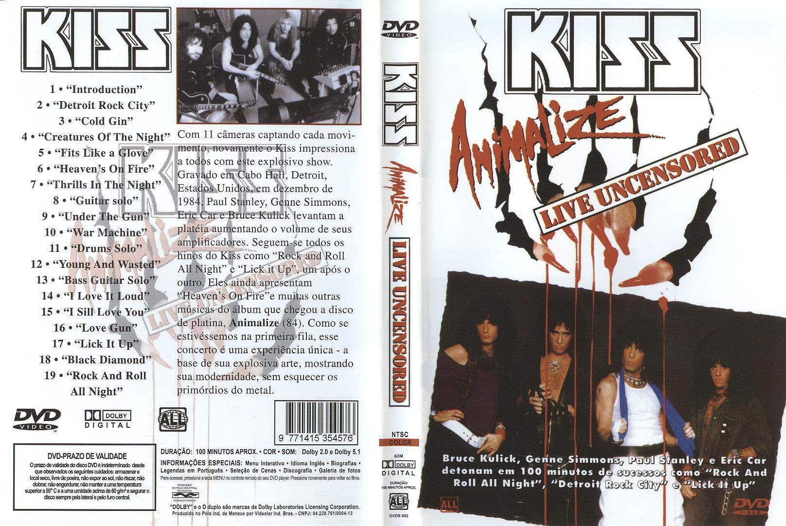 Jaquette DVD KISS - Animalize