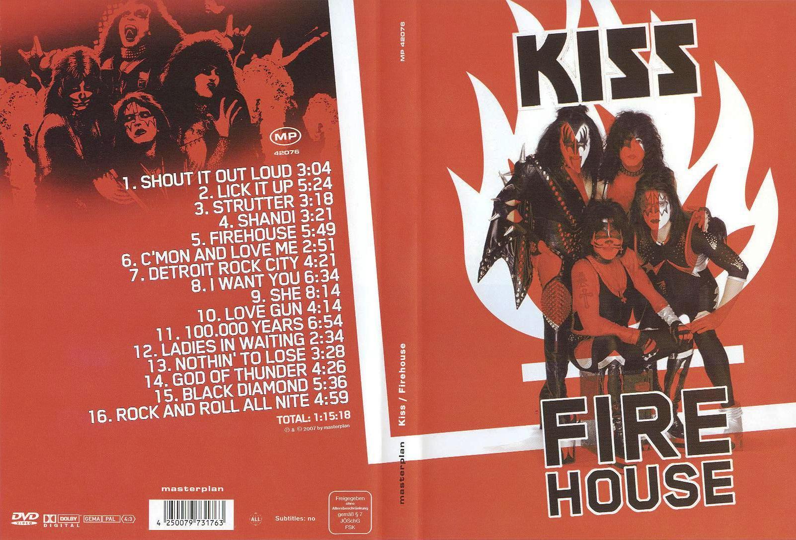 Jaquette DVD KISS - Fire house