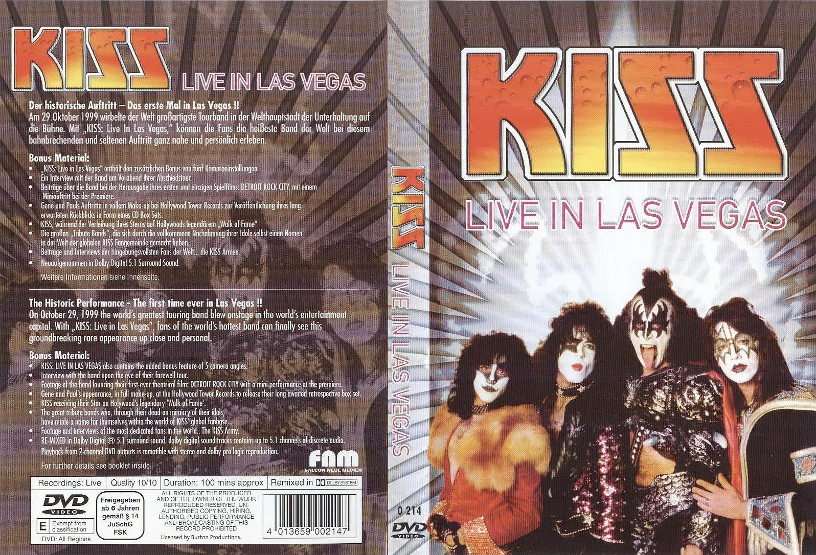 Jaquette DVD KISS - Live in Las Vegas