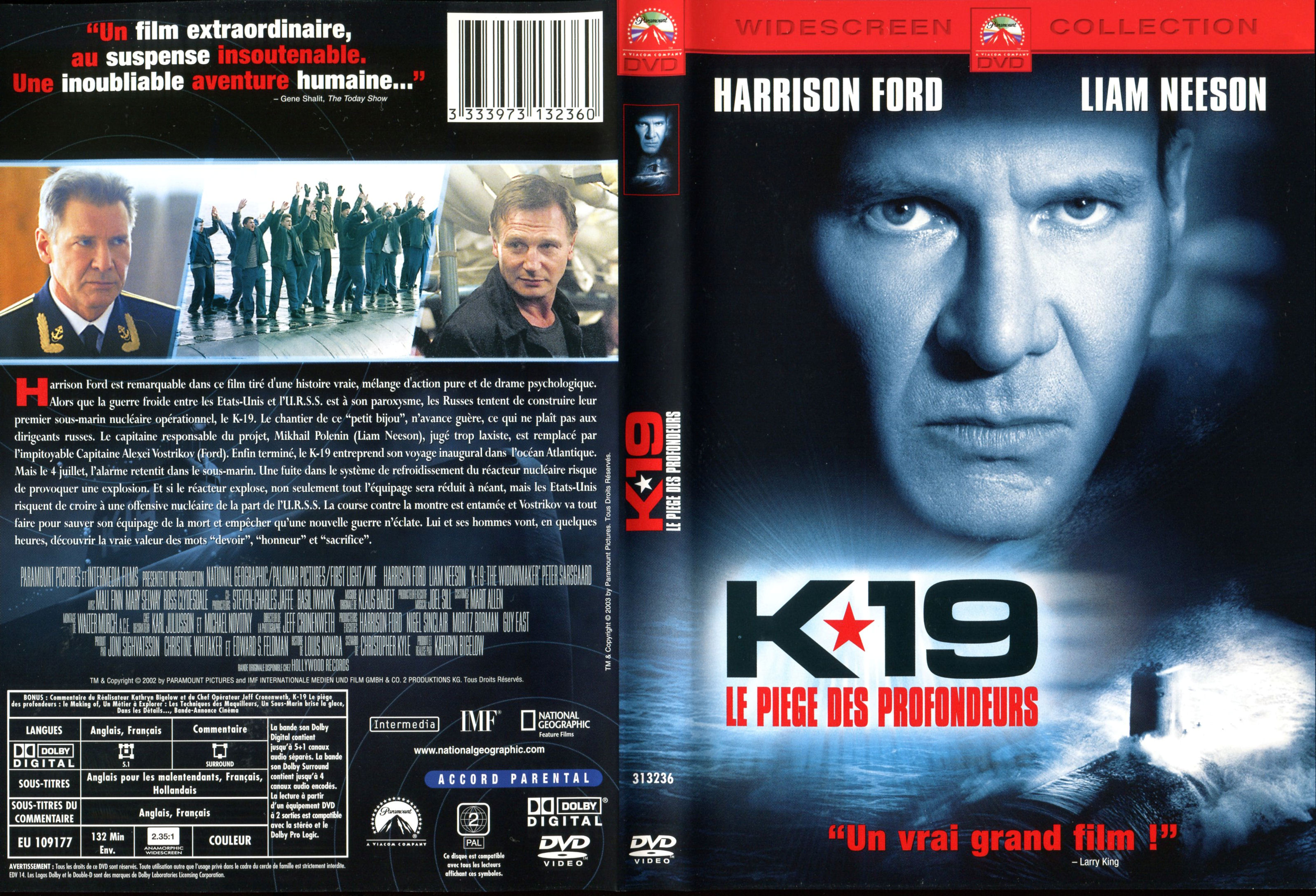 Jaquette DVD K-19 : le pige des profondeurs